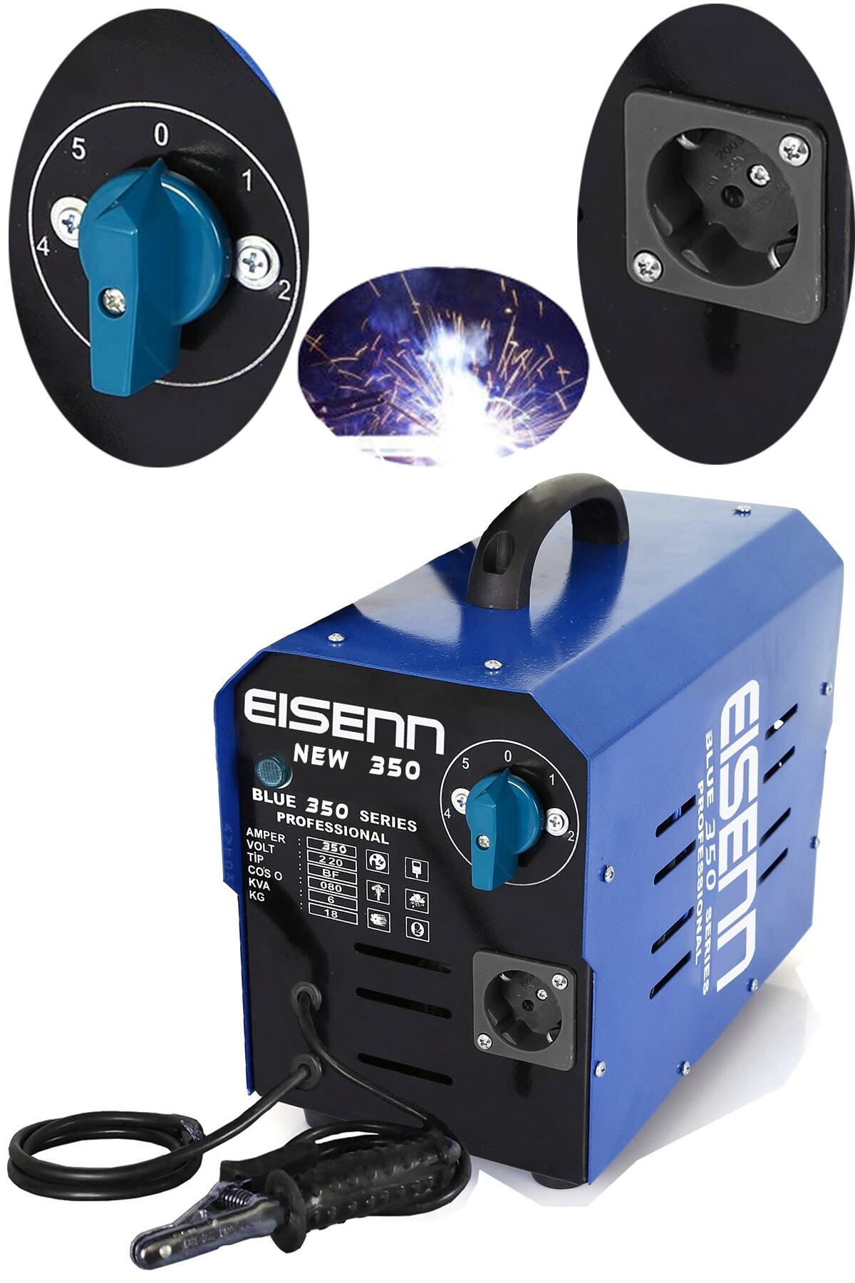 Eisenn Germany Technology Blue Super 350 Amper 5 Kademeli Bakır Sargılı Extra Prizli Kaynak Makinası