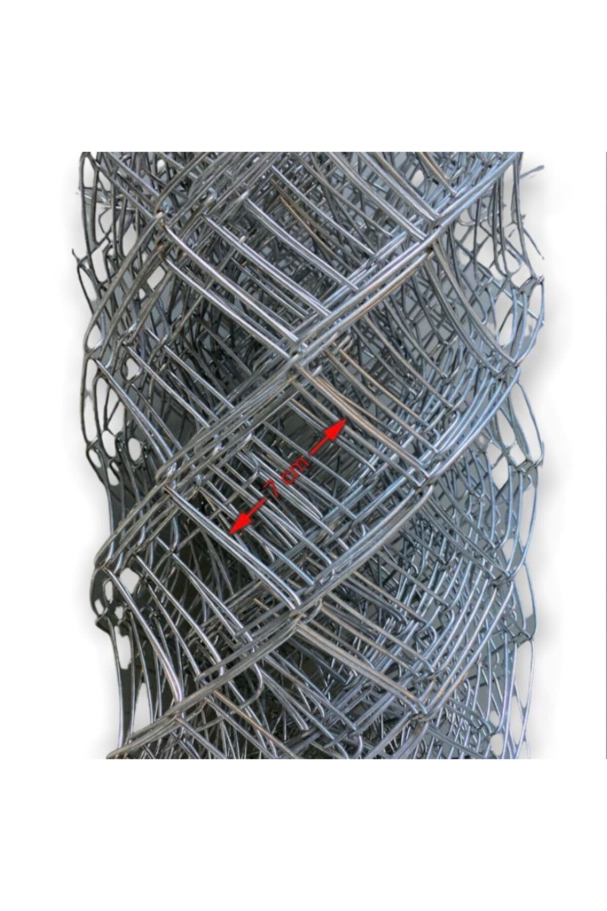 CİHAN TEL ÇİT Galvaniz Örgü Teli -çit -20 Mt (2,5mm )70*70 Göz Aralığı