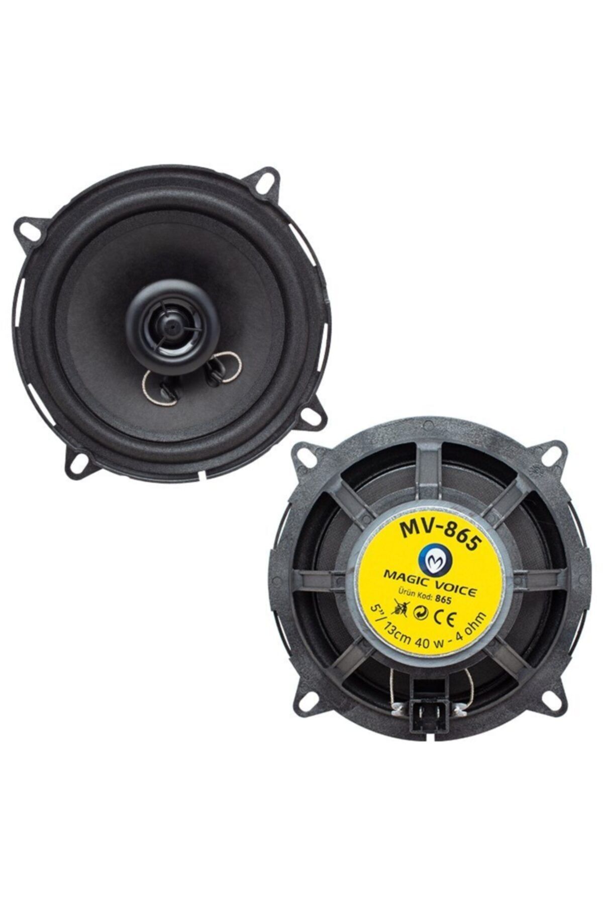 MagicVoice Mv-865 13 Cm 4 Ohm 40 Watt Tweeterlı Oto Hoparlör (kolisi: 24 Adet)