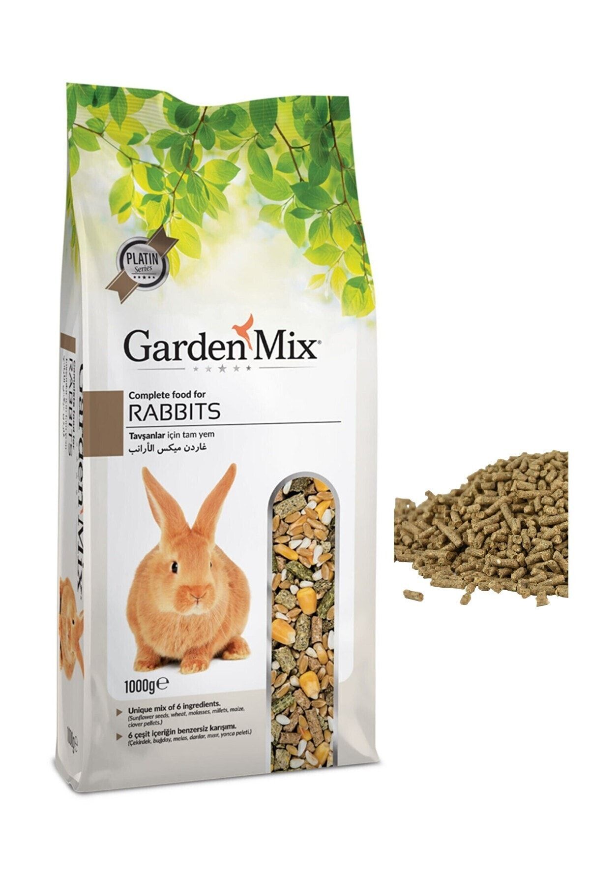 Gardenmix Garden Mix Tavşan Yemi + 200 Gr Premium Pelet Yem