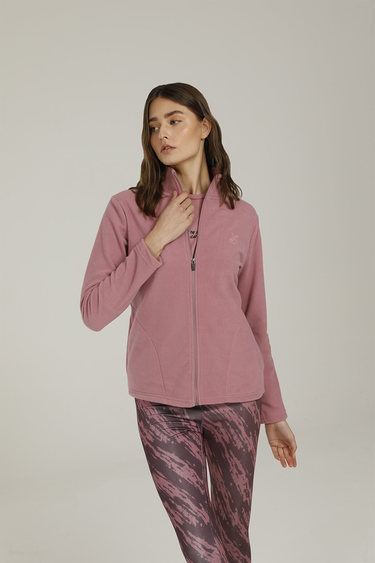 Kinetix Sn160 Basıc Polar Pocket Pembe Kadın Polar