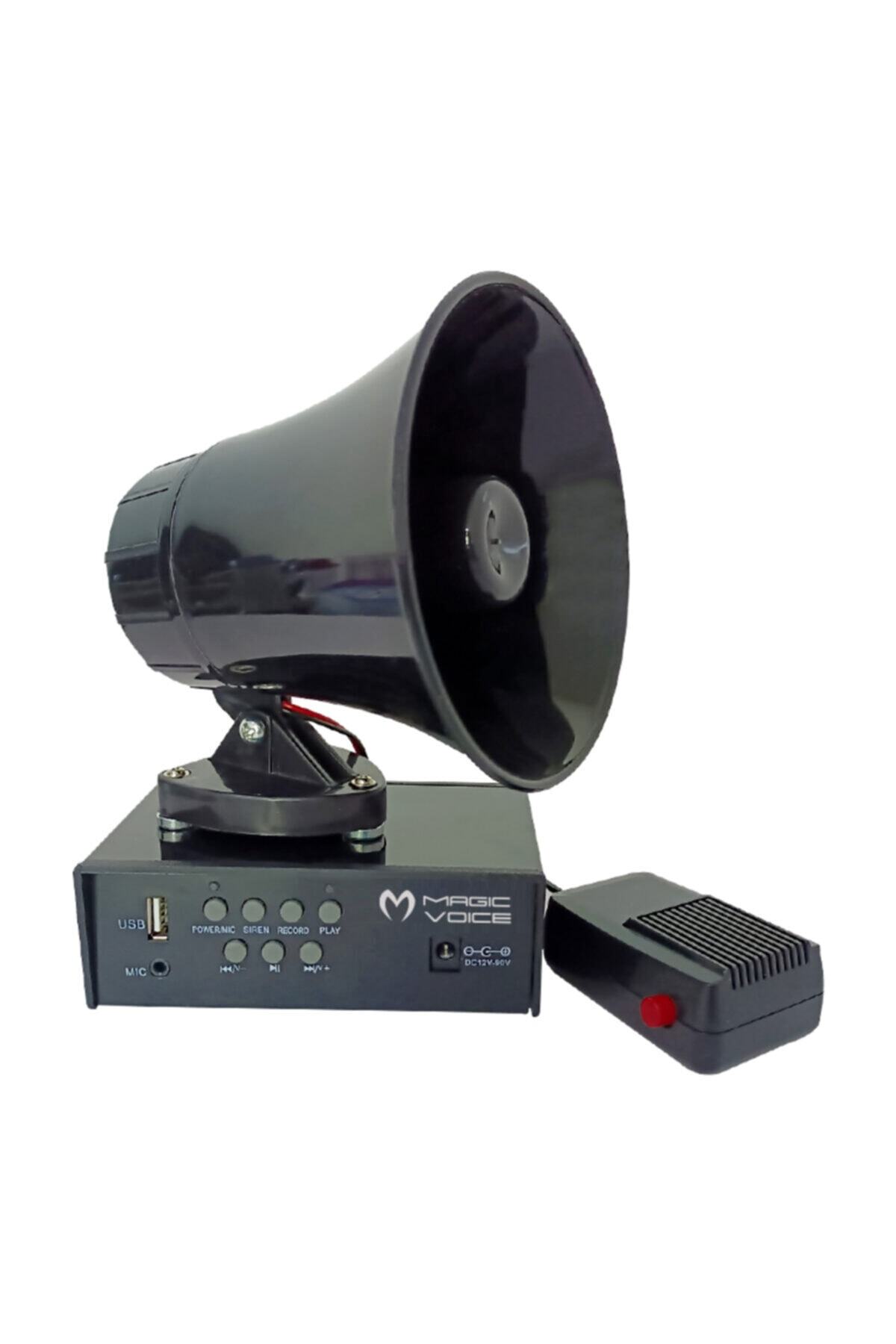 MagicVoice Magıcvoıce Mv-800 Usb Kayıt Siren Mini Pazarcı Anfi Seti Mıknatıslı (anfi+hoparlör+mikrofon)