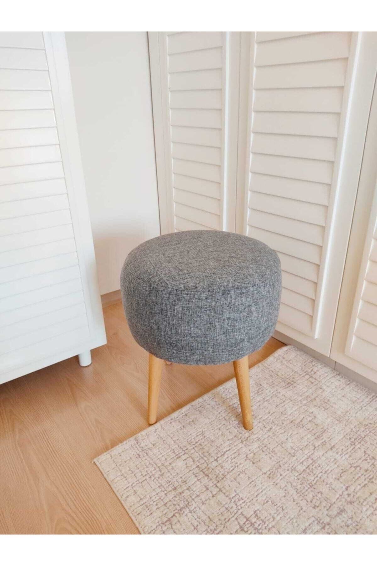 Neta Trade Neta Home Gri Puf & Bench & Tabure