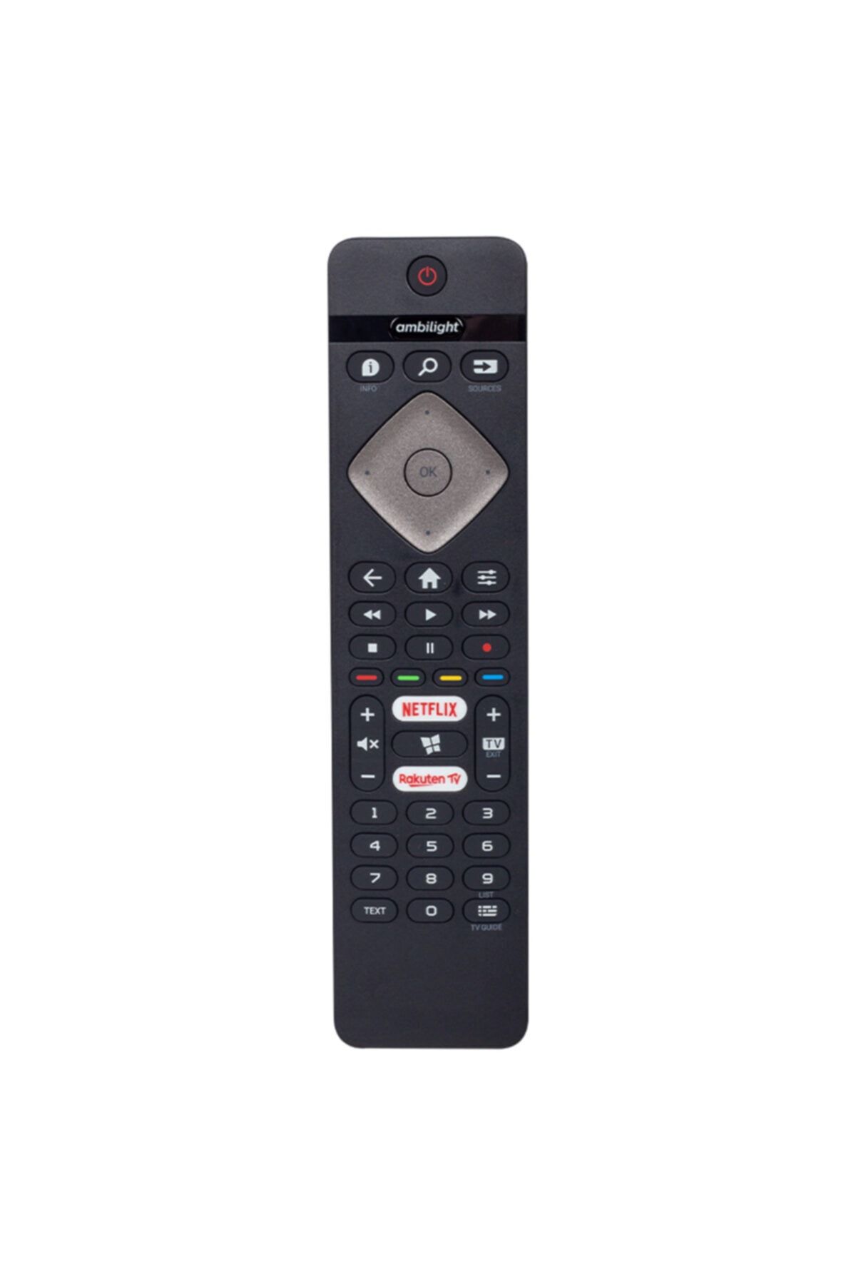 Philips Orjinal Kl Phılıps Ambılıght Netflıx-rakuten Tv Tuşlu 43pus6504/62 Led Tv Kumandası