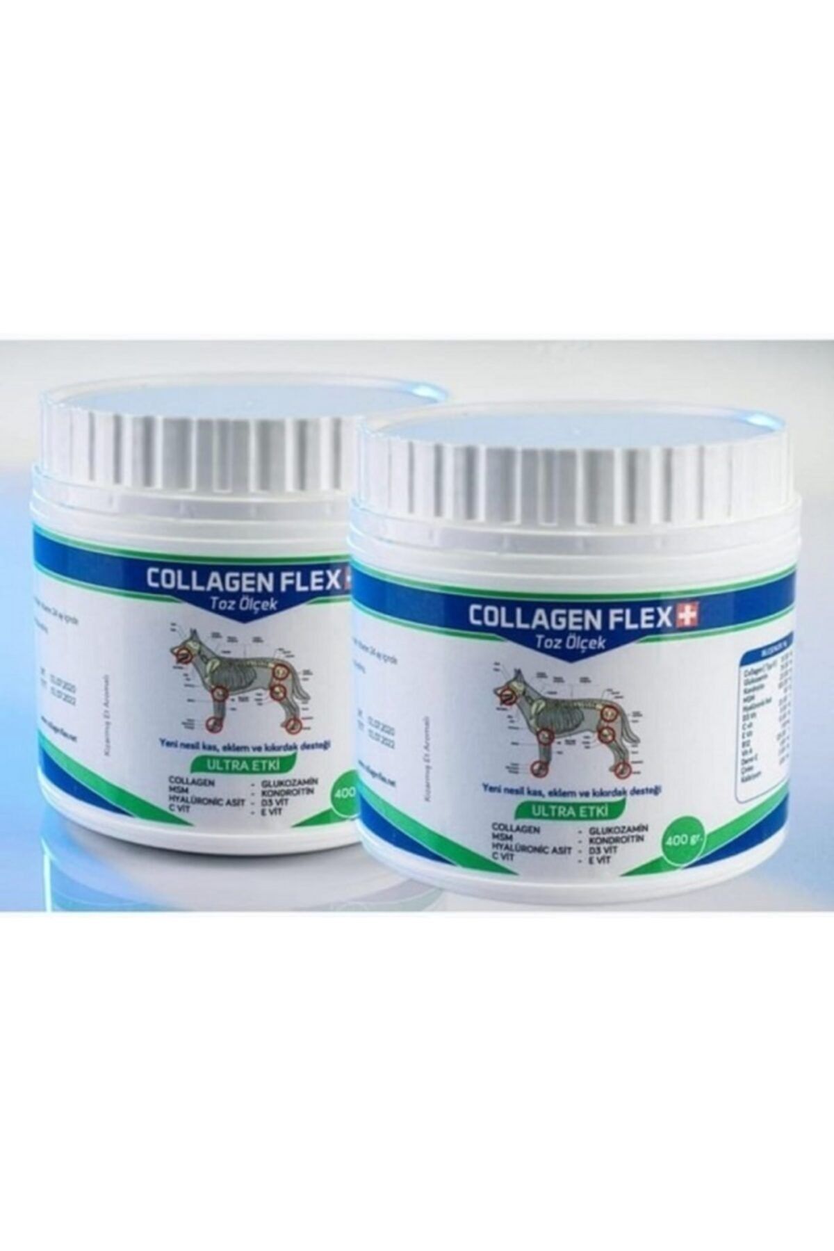 Collagenflex Collagen Flex 400 Gr Toz 2'li Köpeklerde Kas,eklem Ve Kıkırdak Desteği