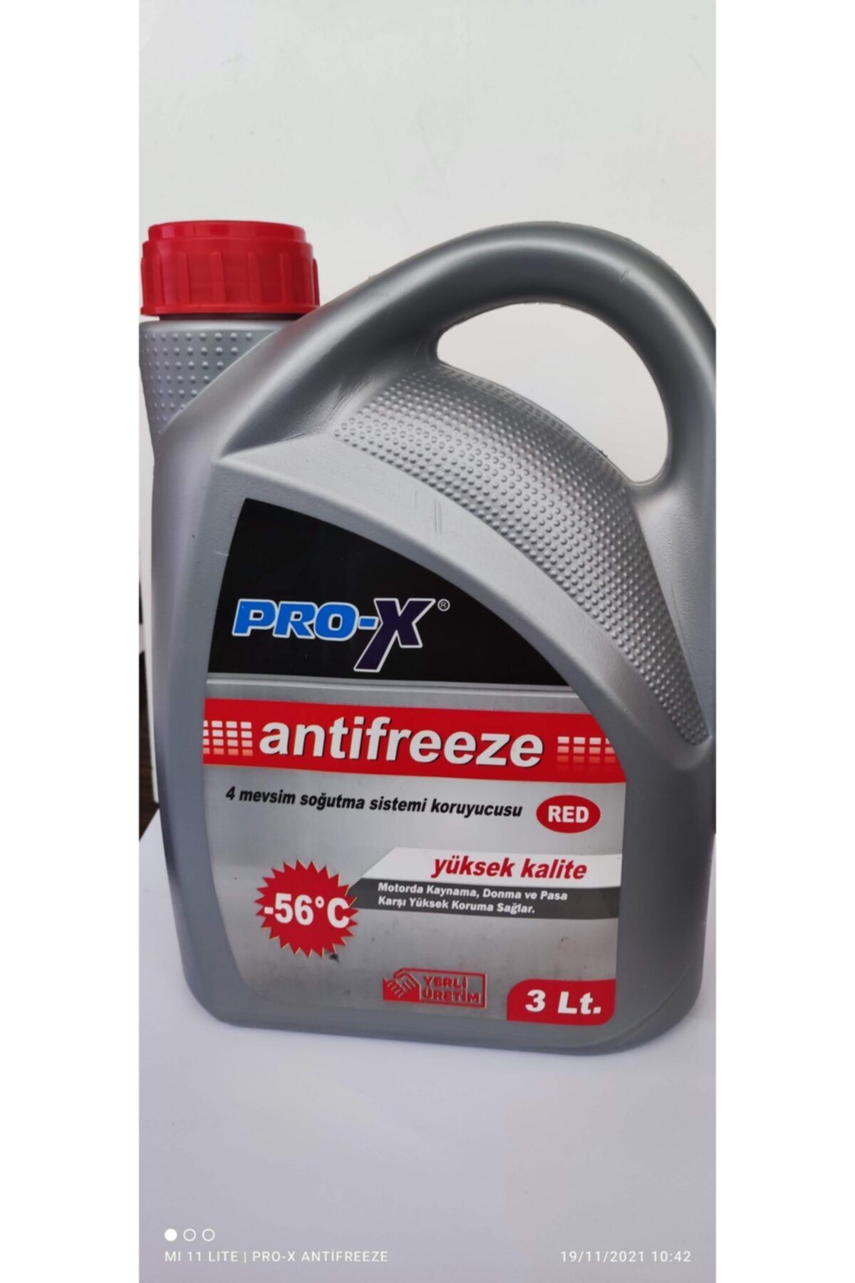 PROX ANTİFREEZE 56 Derece Kırmızı 3 Lt