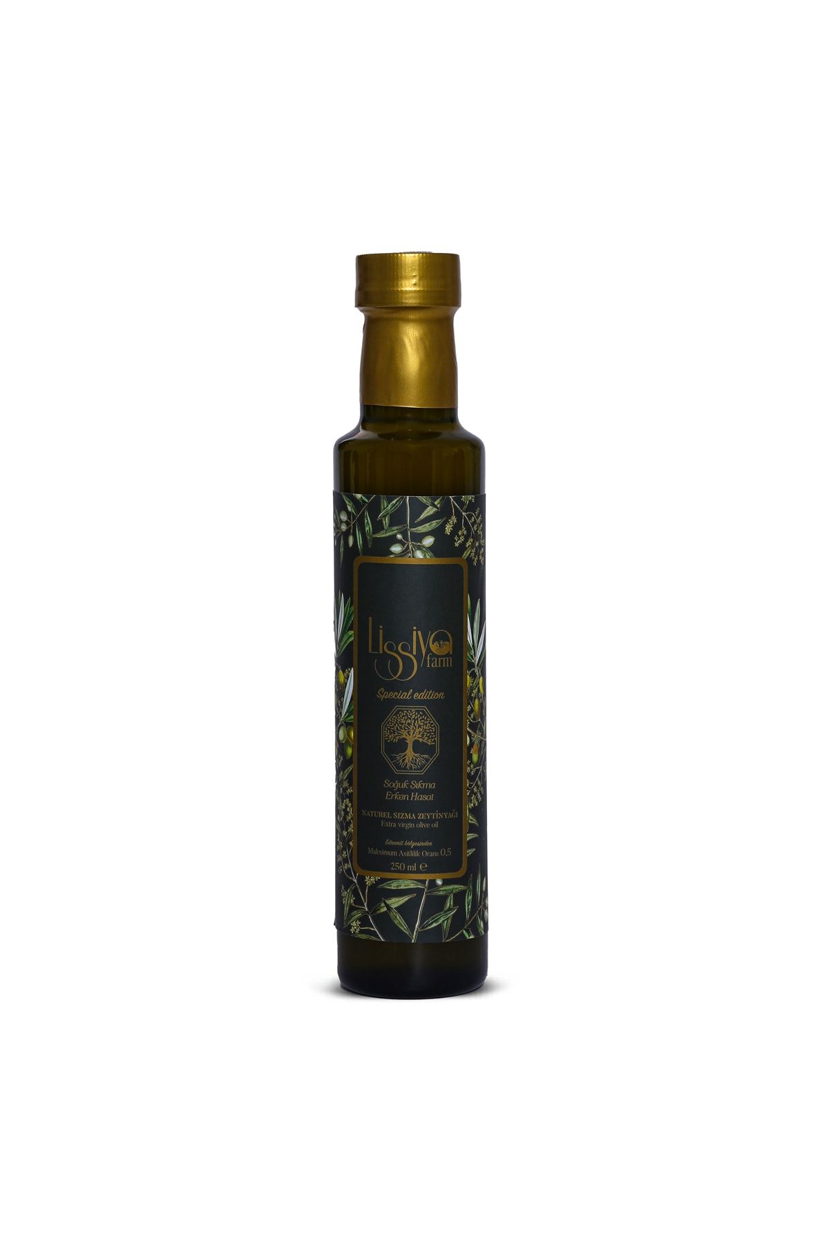 Lissiya Farm Erken Hasat Soğuk Sıkım Naturel Sızma Zeytinyağı- 250 Ml.