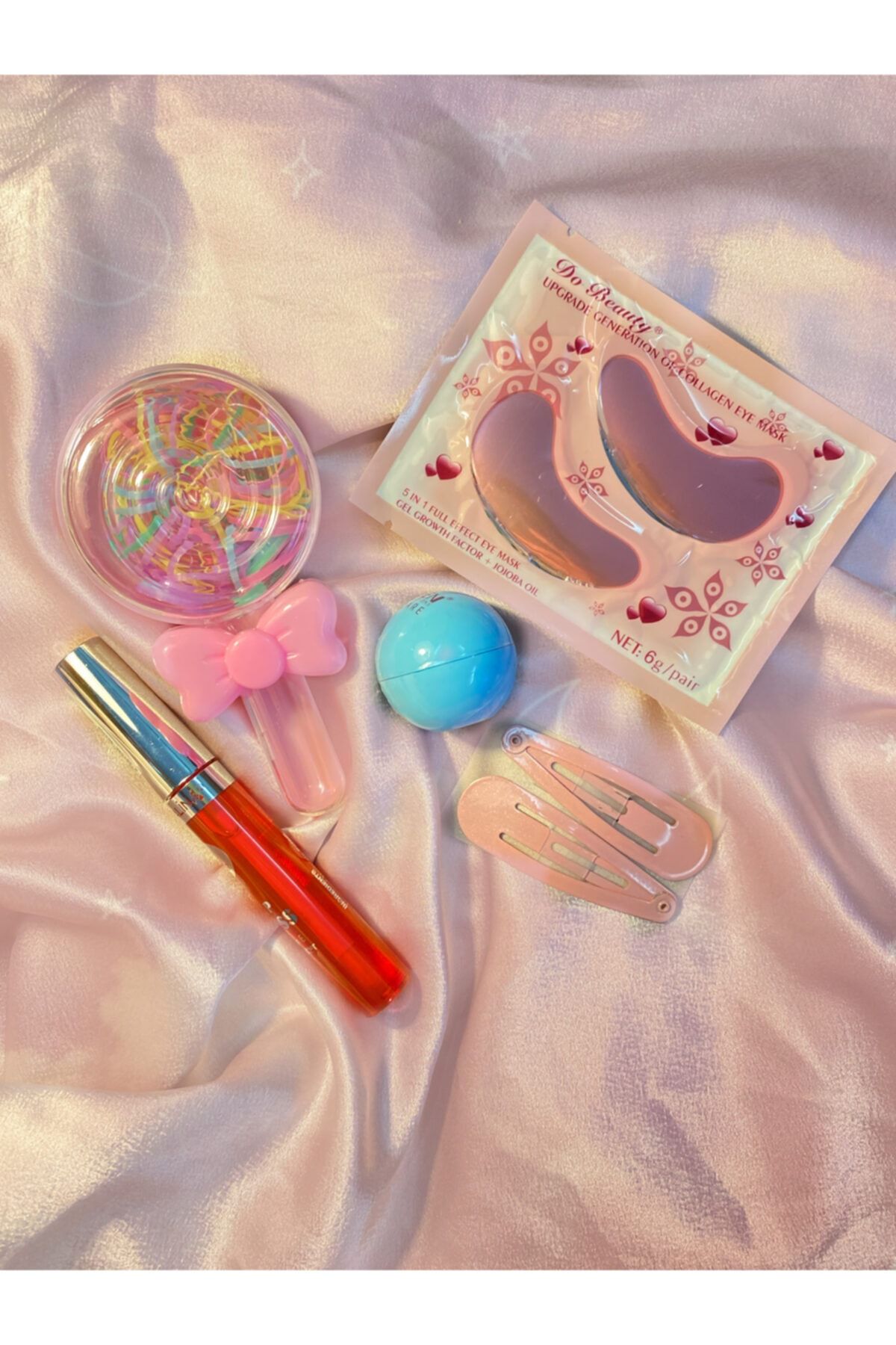 buenas store Lolipop Dudak Parlatıcı & Lip Balm Dudak Bakım Set