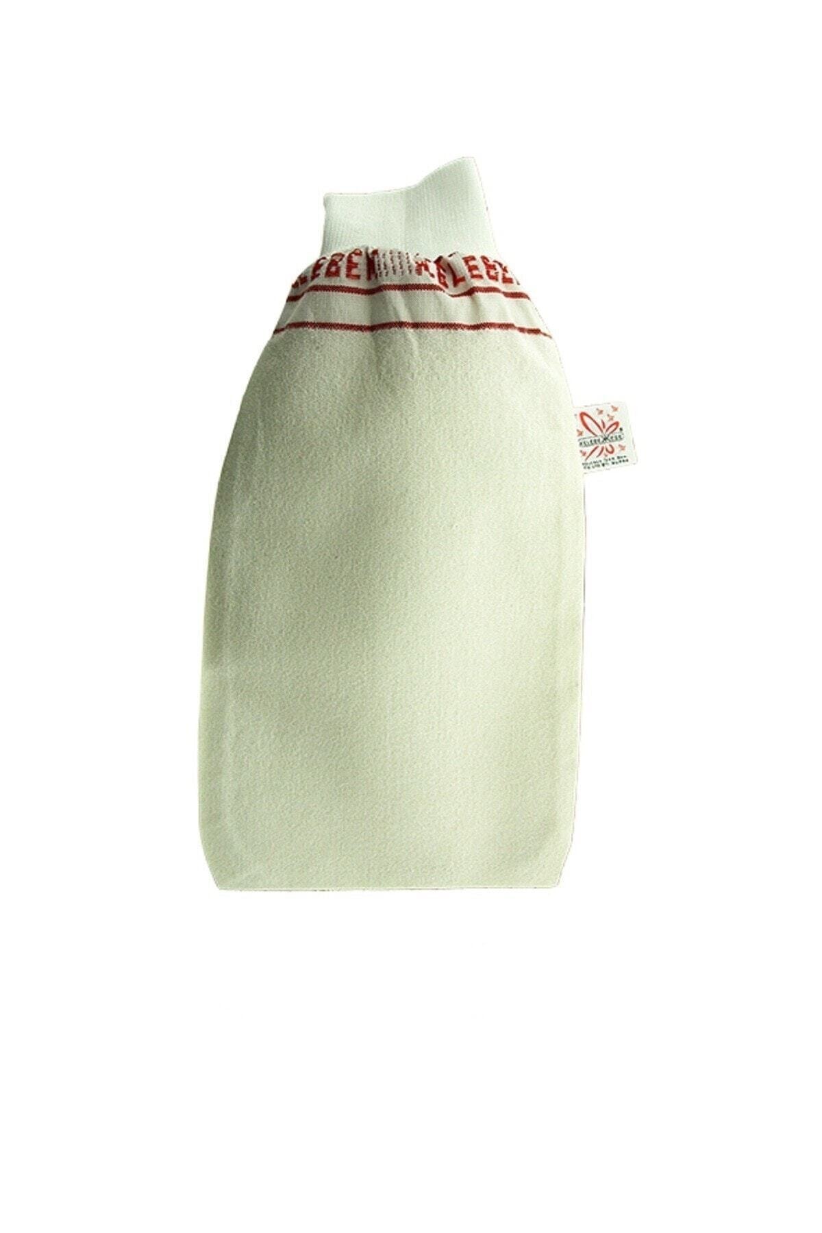 aktarix Kalın Beyaz Banyo Hamam Kesesi Lastikli 60 Adet 25x15 cm