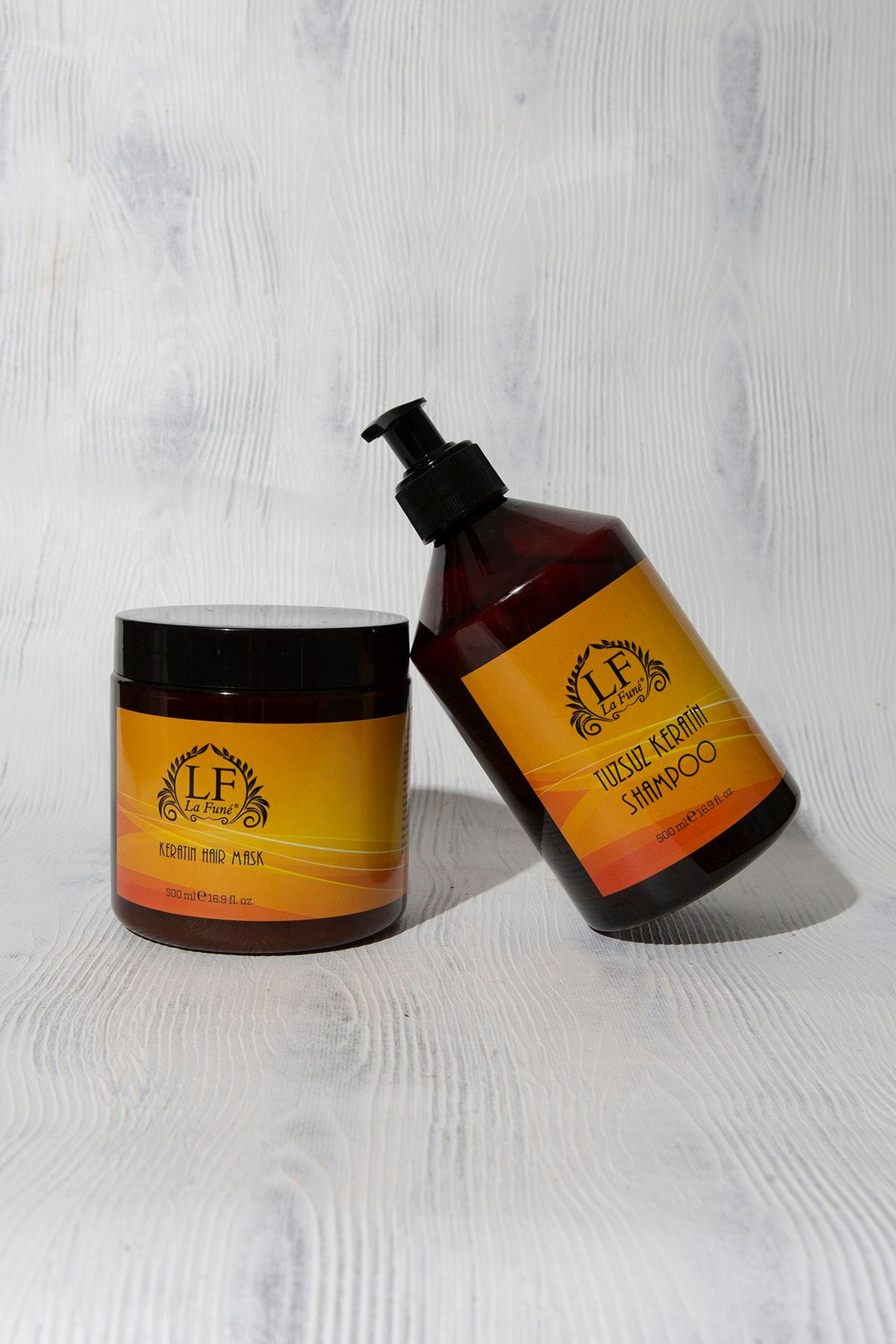 Lafune Tuzsuz Keratin Şampuan + Sülfatsız Keratin Saç Bakım Maskesi Ikili Set