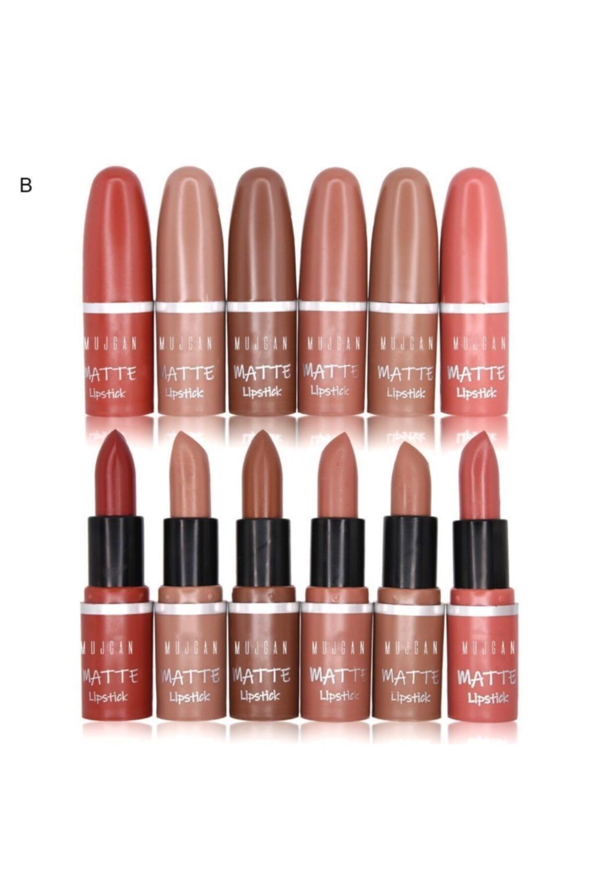 MUJGAN Matte Lipstick Miss Galina 6'lı Ruj Seti B Serisi