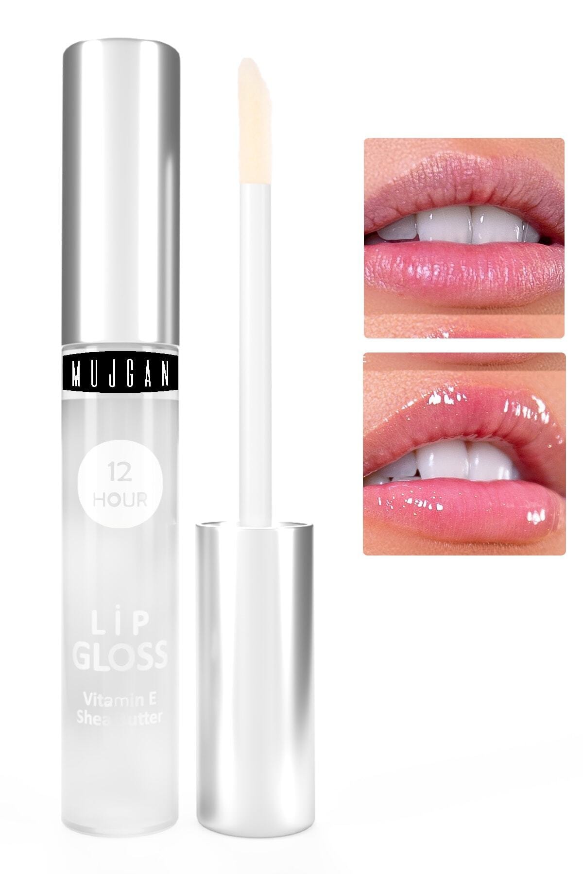 MUJGAN Dudak Bakım Nemlendiricisi Lip Glos Vitamin E Şefaf Ambalaj 4 ml