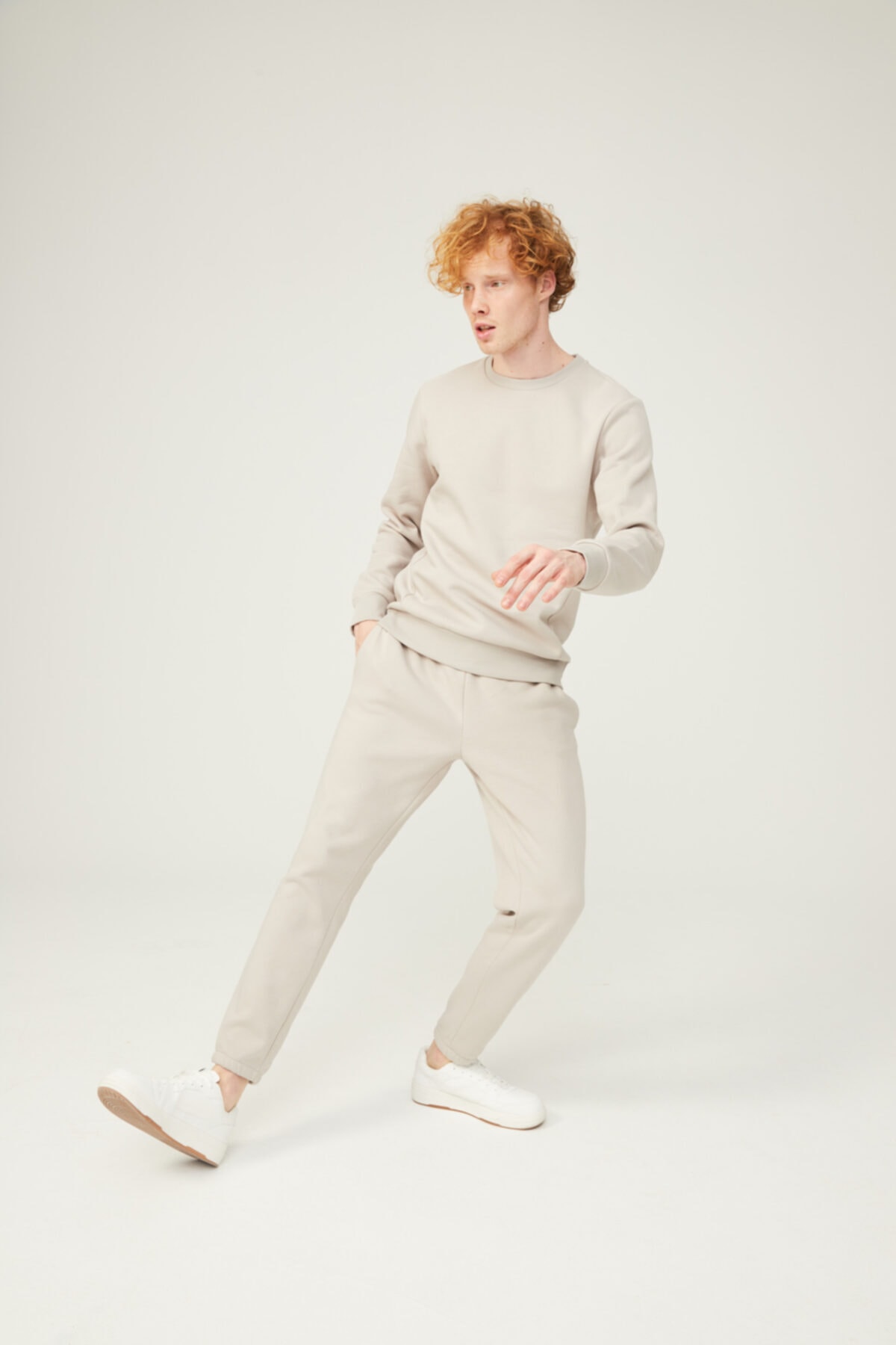 BO Basics Erkek Pastel Gri Eşofman Altı