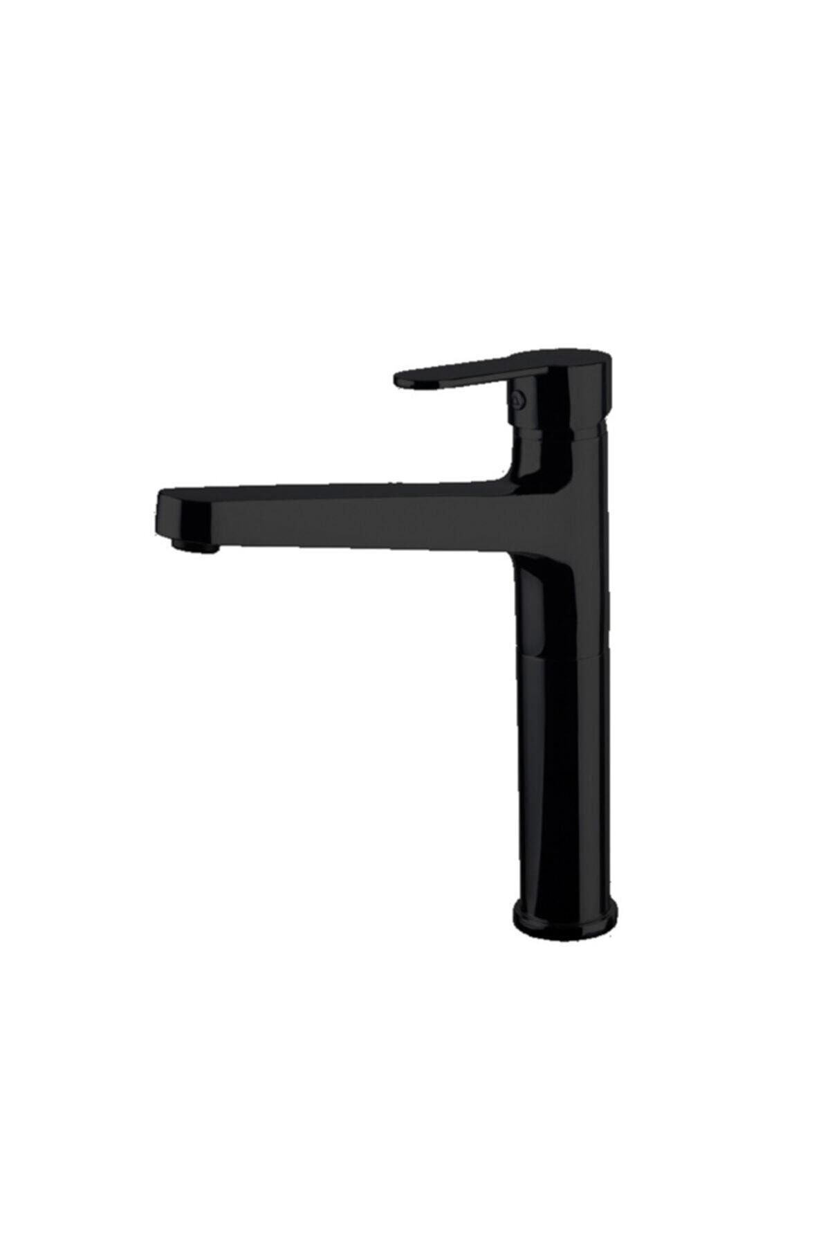 Newarc Domino Çanak Tipi Lavabo Bataryası Siyah 971001b