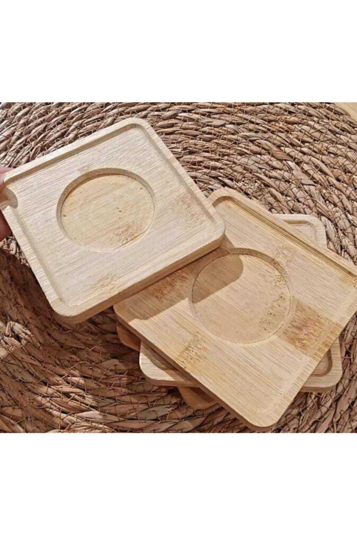 Bambu Bardak Altlığı Kare