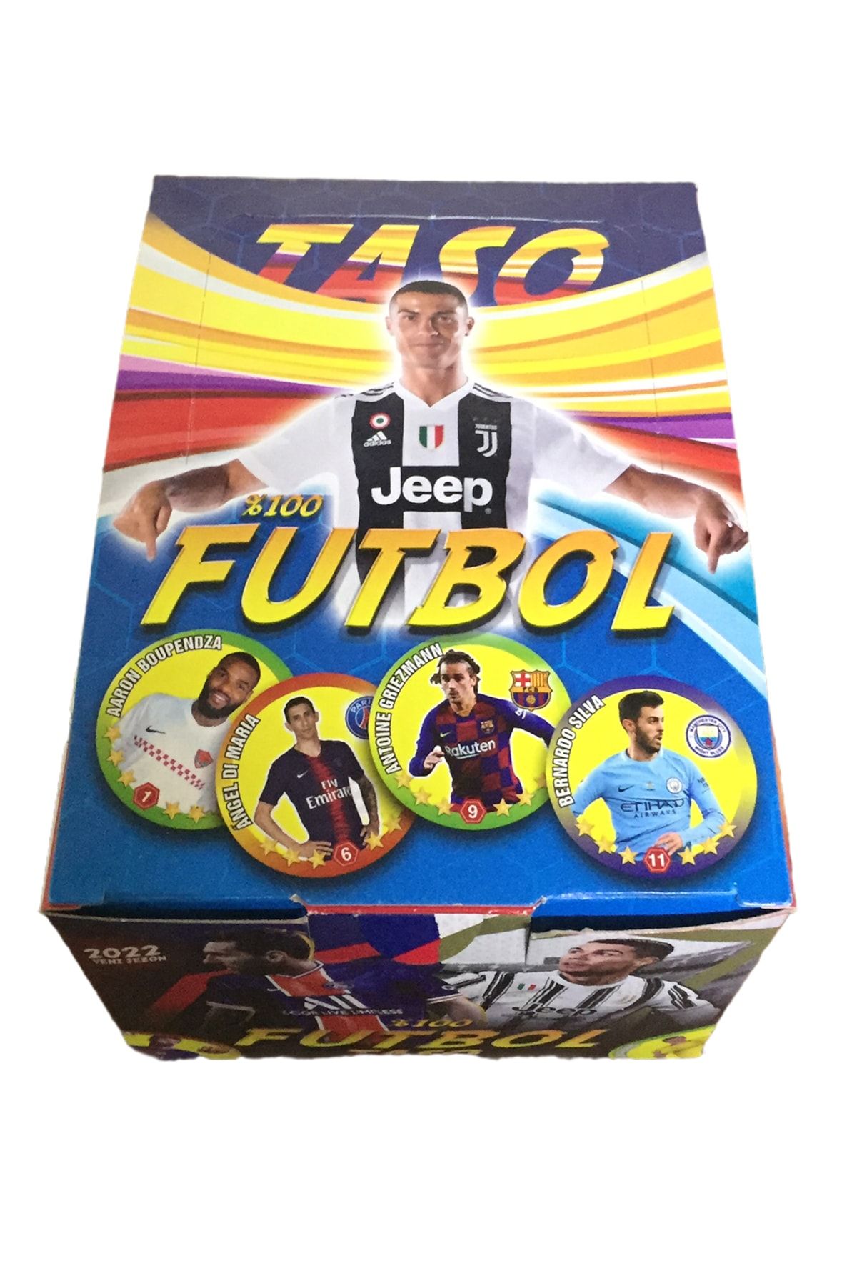 Celicido Futbolcu Kartları ve Tasoları 216 Adet Kart 72 Adet Taso
