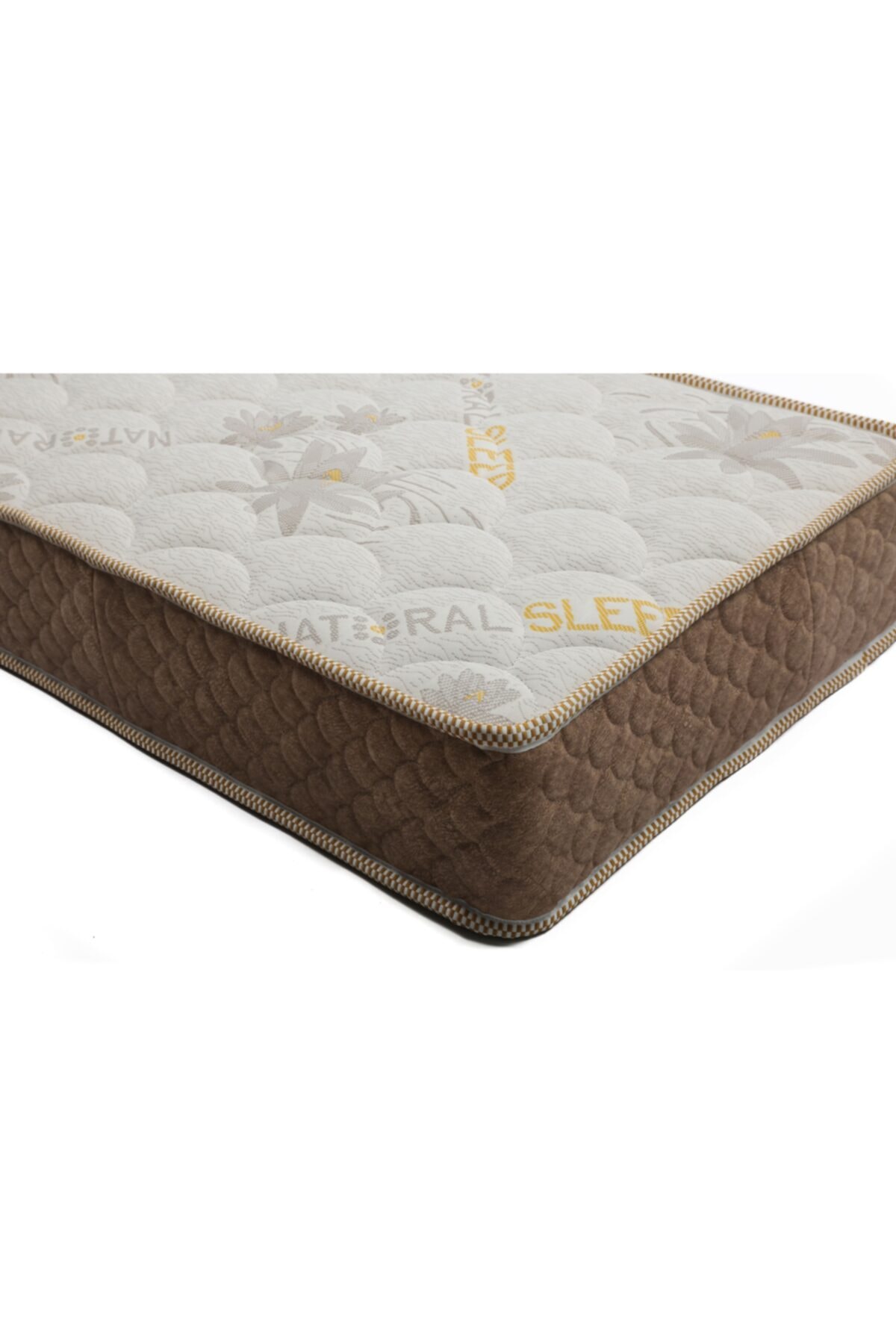 Bedart 35x80x20 Naturel Sleep Örme Pamuk Terletmeyen Kumaş Full Ortapedik Yaylı Bebek Yatağı