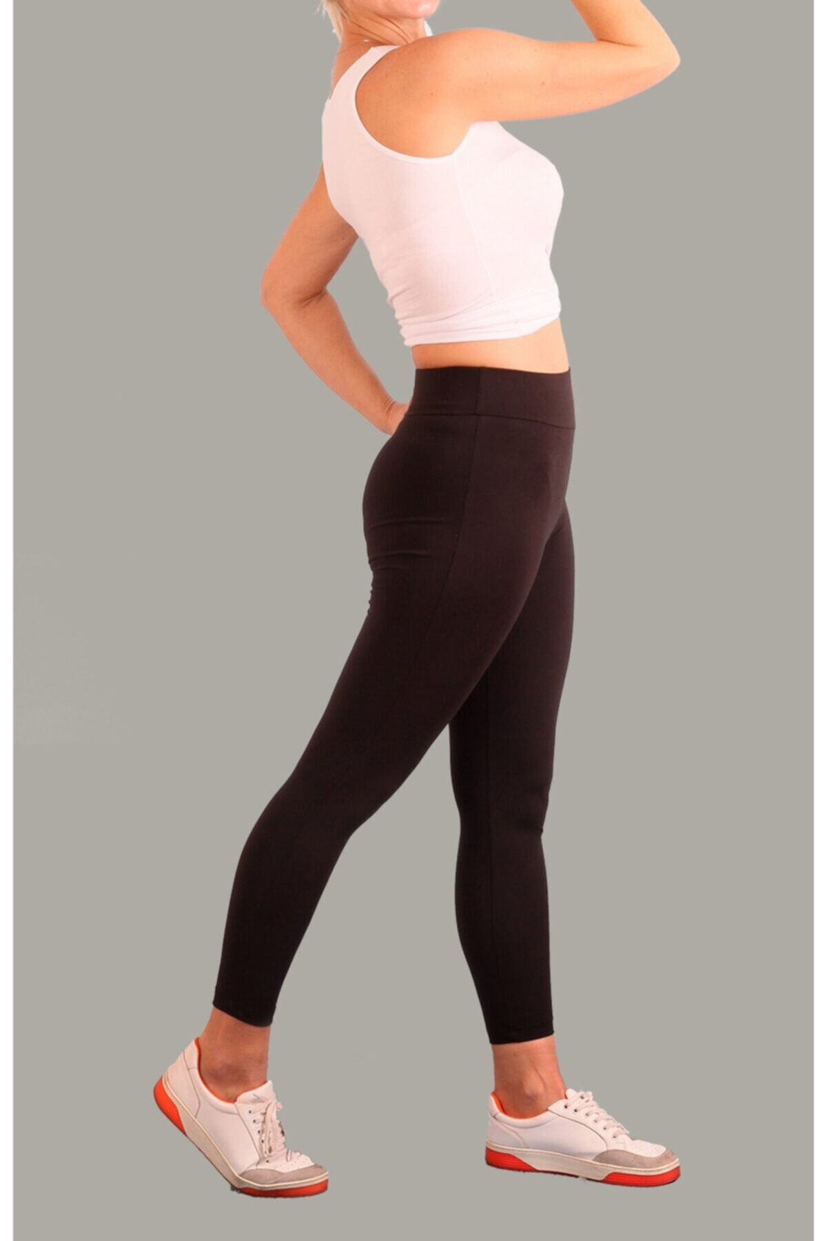 Alwen Gİyim Alwen Kadın Siyah Şardonlu Kışlık Tayt