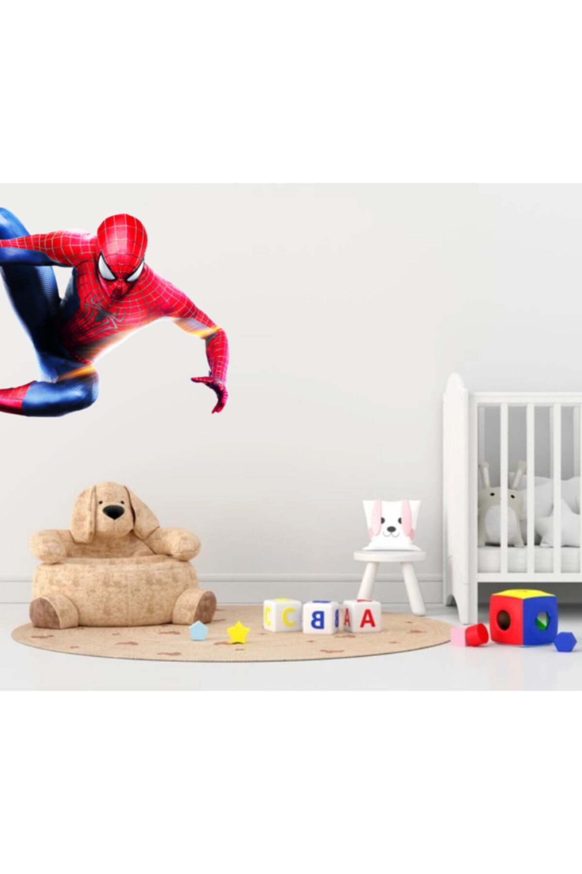 Pandas Örümcek Adam Yapışkanlı Çocuk Odası Duvar Sticker