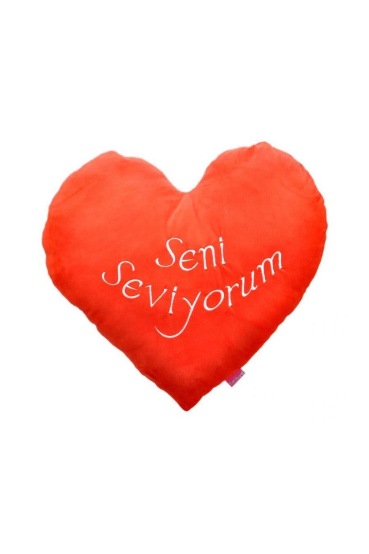 Berrinstore Kalpli Seni Seviyorum Yastık 45 cmHediye