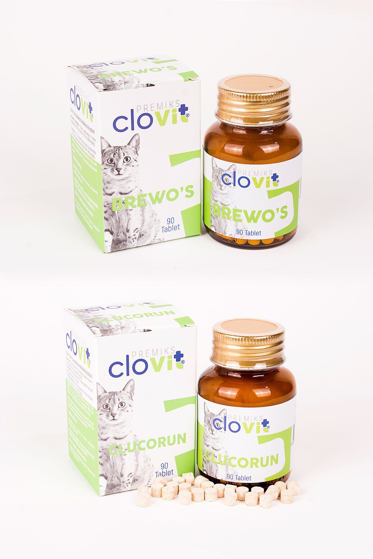 Clovit Cat Brewo's + Cat Glucorun Avantajlı 2'li Set 8680434202441