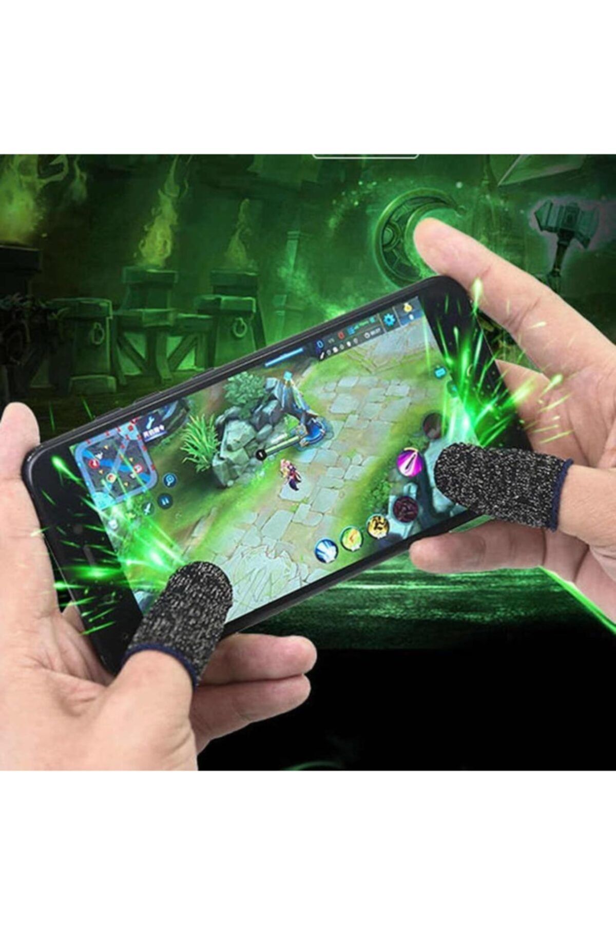 touchhouse Pubg Eldiven Oyun Çift Parmak Telefon Dokunmatik Oyuncu Eldiveni