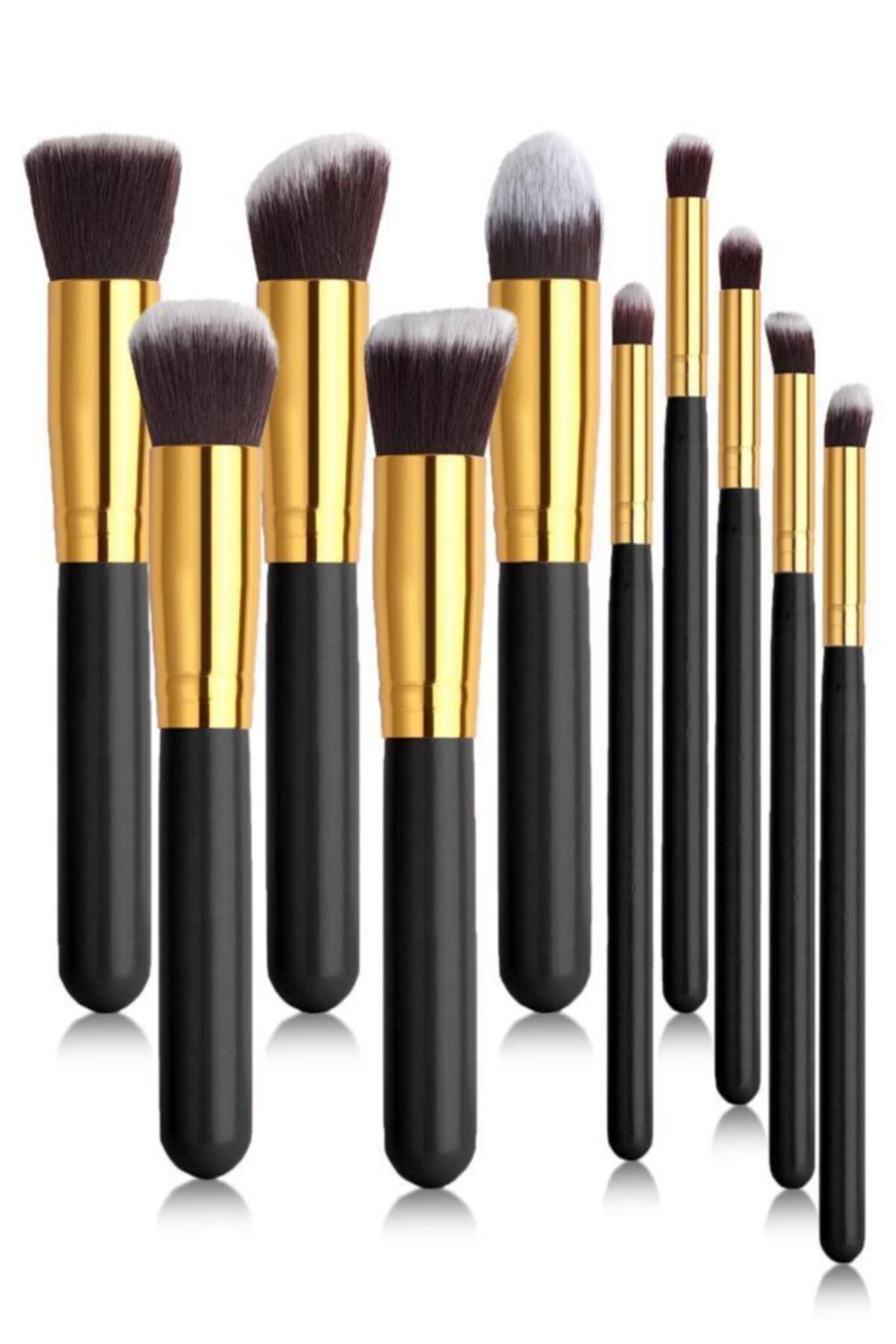 Gold Beauty Makyaj Fırça Seti 10lu Siyah