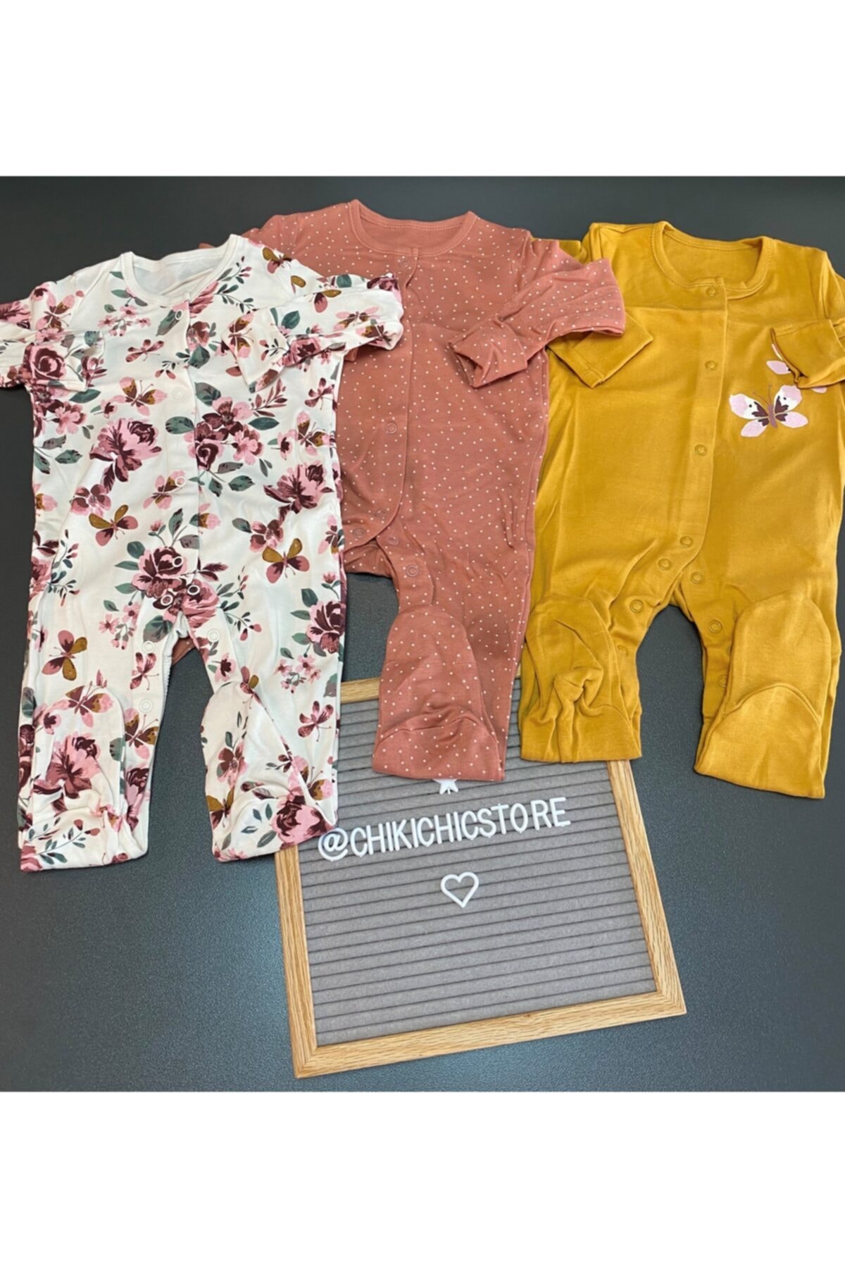 George %100 Pamuk 3 Adet Entegre Eldivenli Ayaklı Uyku Tulumu