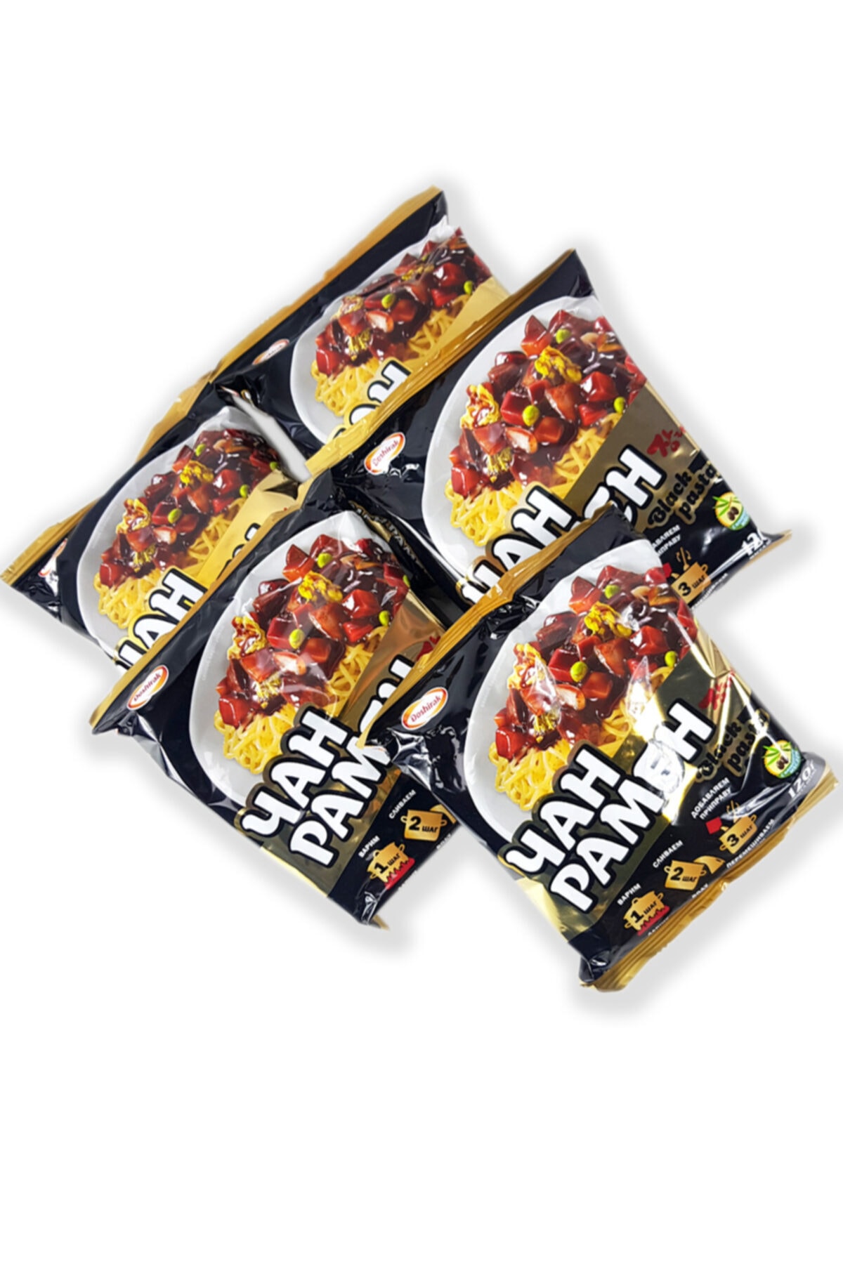 DOSHİRAK Doshırak Jajang Ramen Siyah Fasulye Soslu Ramen 120gr 5'li Set