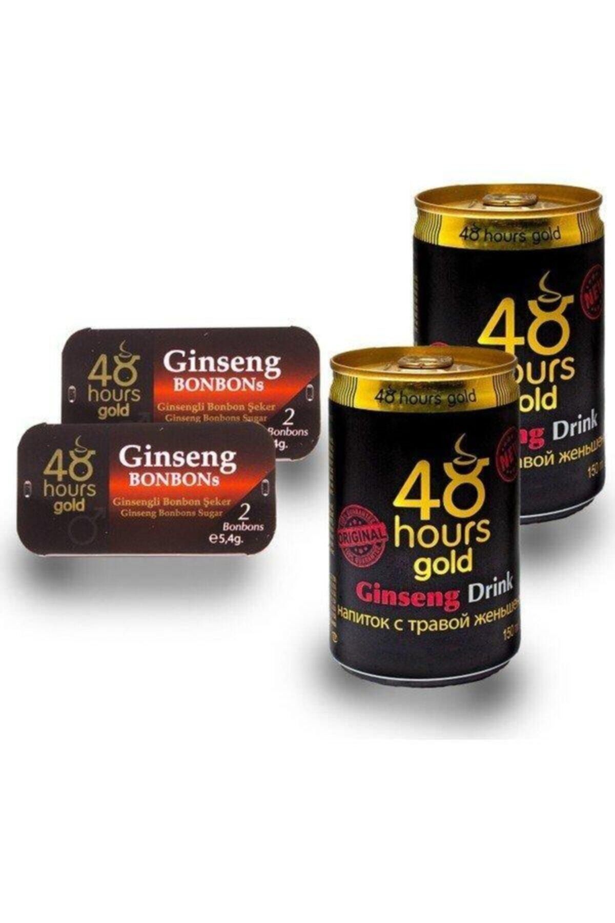 Mardinal 48 Hours Gold 48 Hours Gold Ginseng Içecek 2 'li 48 Hours Gold Ginseng Bonbon 2 'li