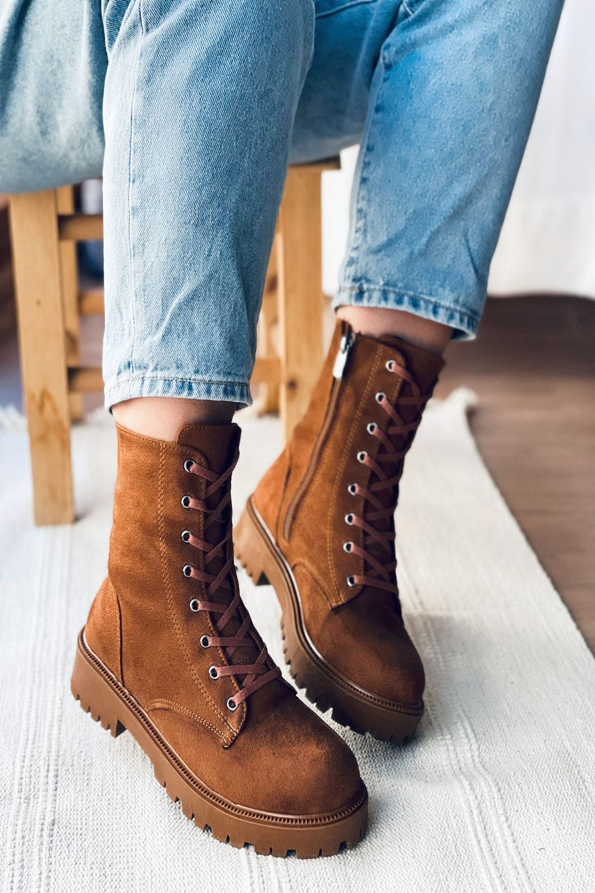 Mida Shoes Hardal Süet Bot