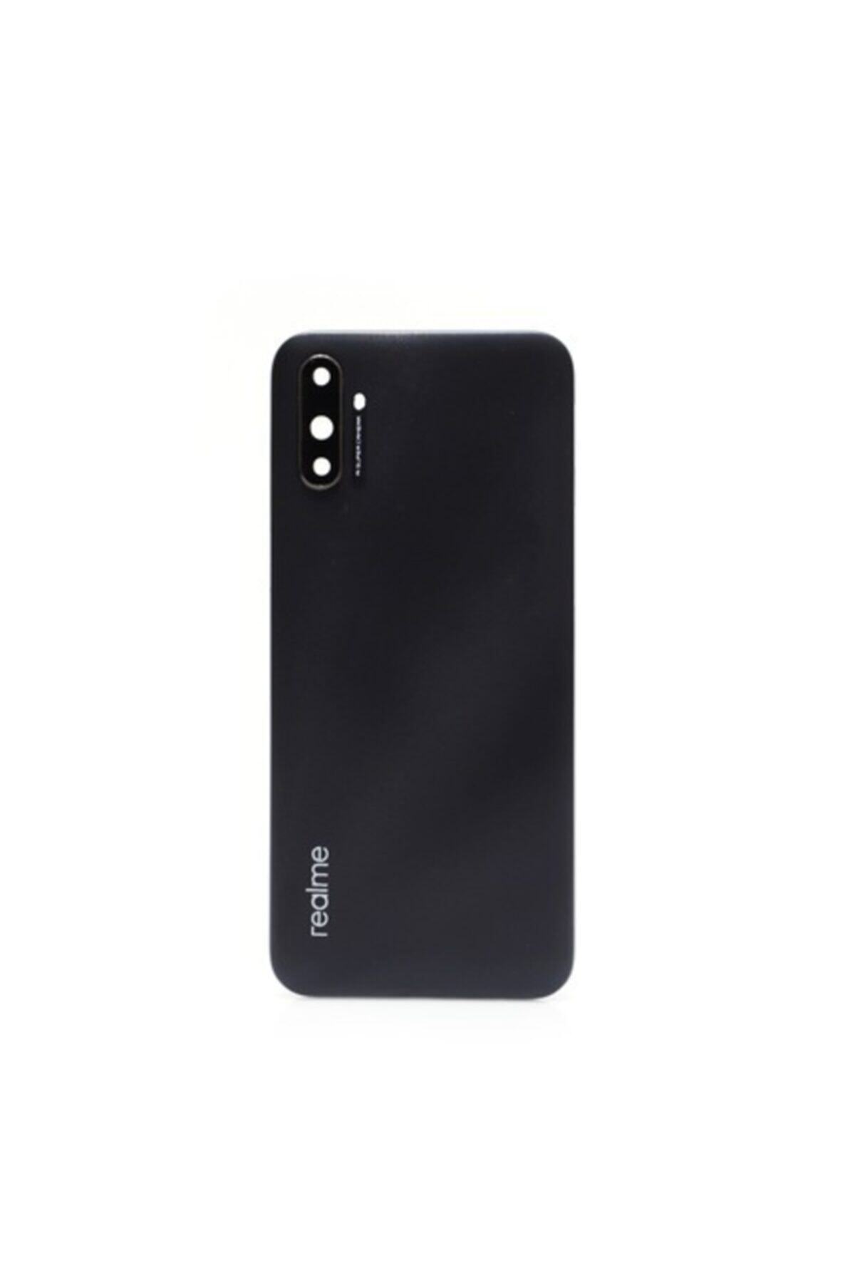 Qudex Oppo Realme C3i Uyumlu Arka Kapak Pil Batarya Kapağı Orjinal Siyah