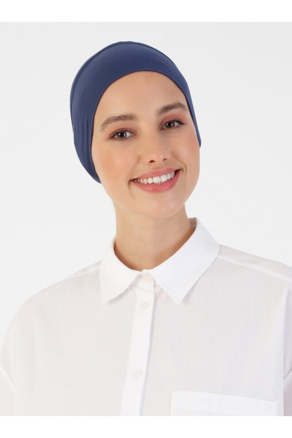 Ecardin Nefes Alan Kumaş Bandana Bone - Lacivert -