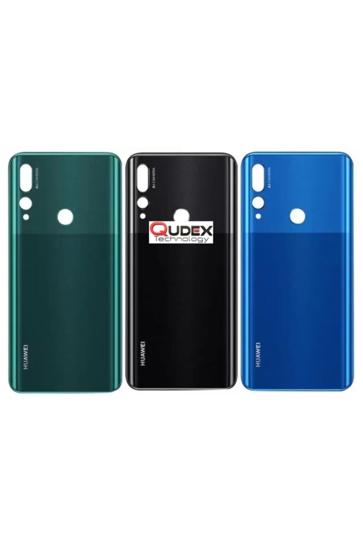 Qudex Huawei Y9 Uyumlu  Prime 2019 Arka Kapak Pil Batarya Kapağı Orjinal Yeşil