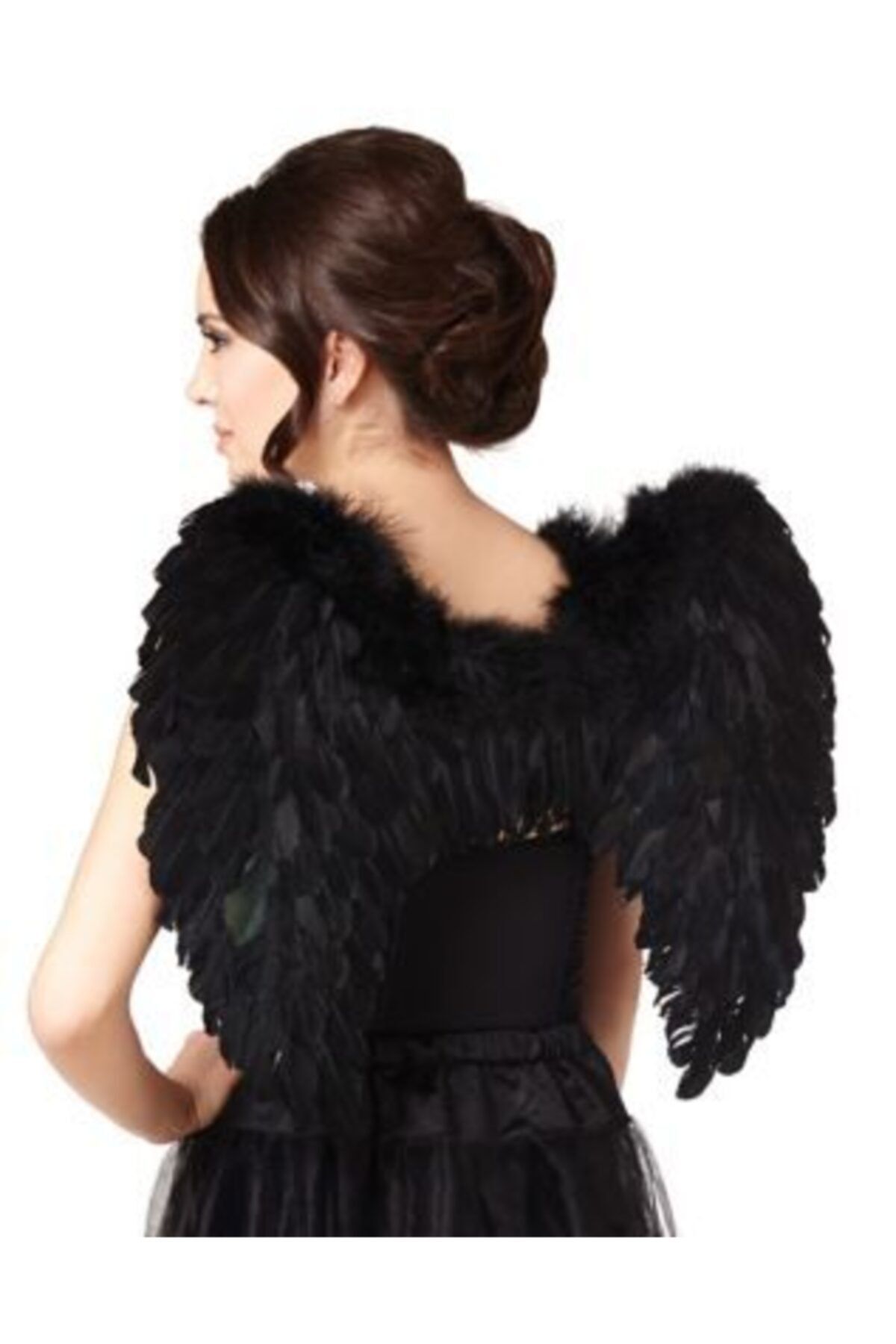 X WEAR Melek Kanadı Gerçek Tüy Siyah Melek Kanadı Angel Wing Black Feather
