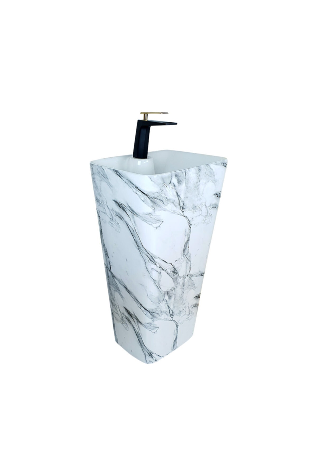 Pure Concept Calacatta Beyaz Monoblok Lavabo