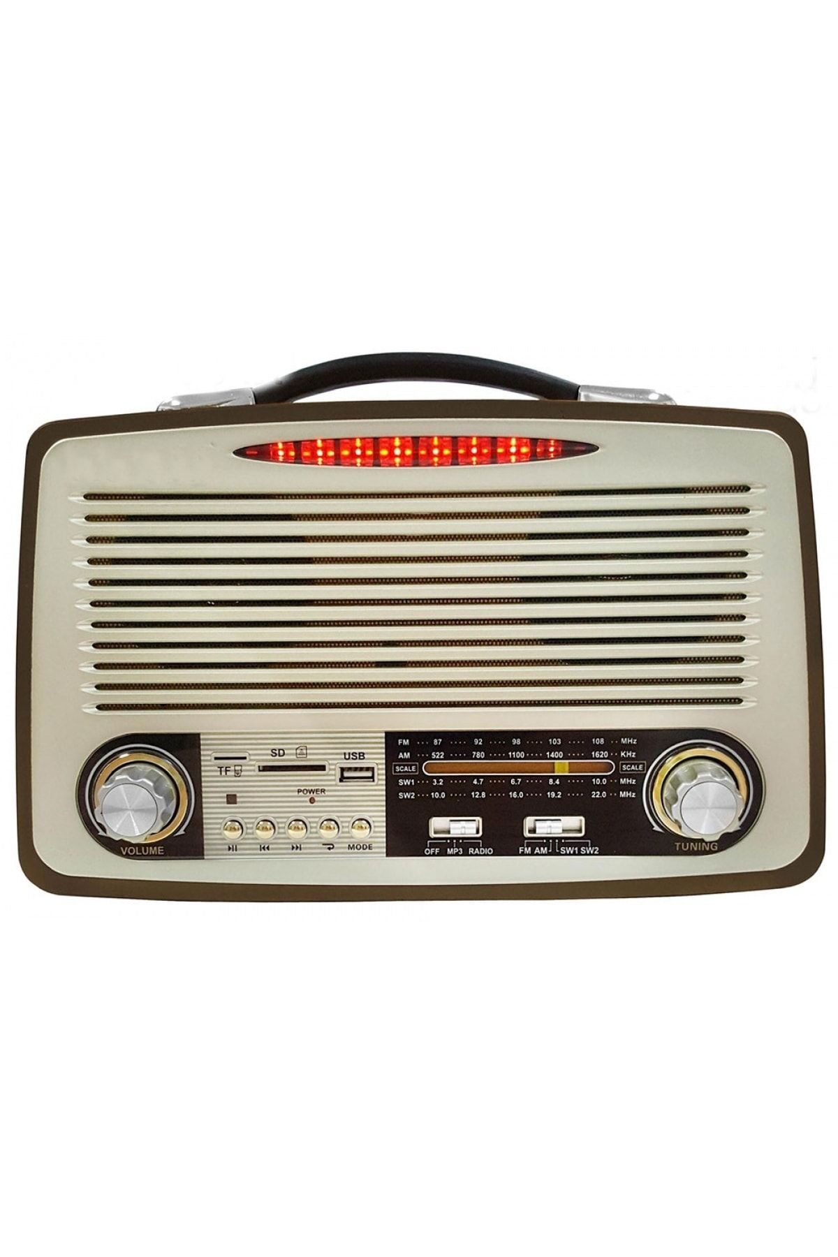 NO.8 HOUSE Kemai Nostalji Görünümlü Bluetooth'lu Müzik Kutusu Md-1700bt