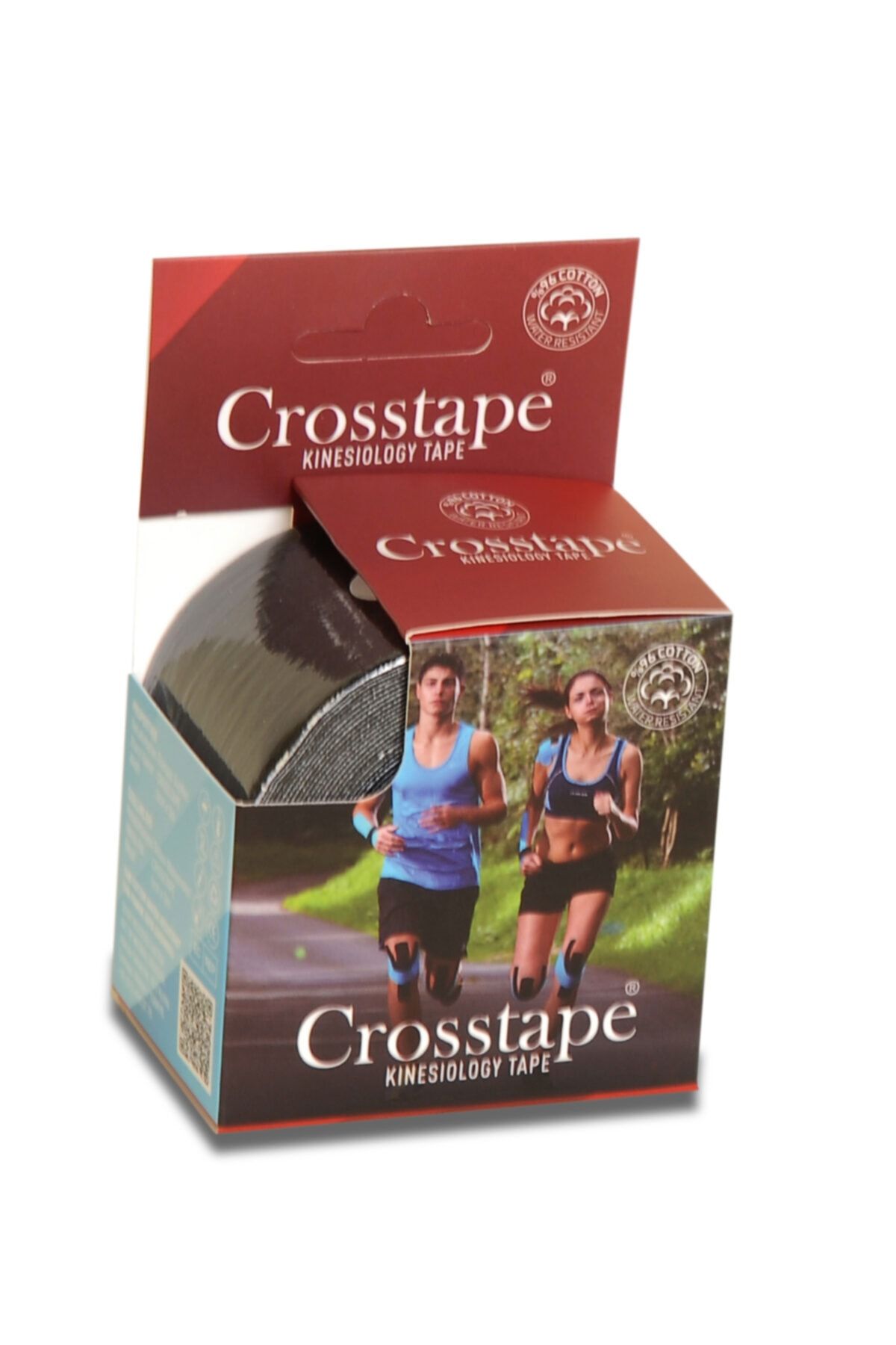 Crosstape Ağrı Bandı - Kinesio Bant - Sporcu Bandı Siyah - Ağrı Bandı 5cmx5m