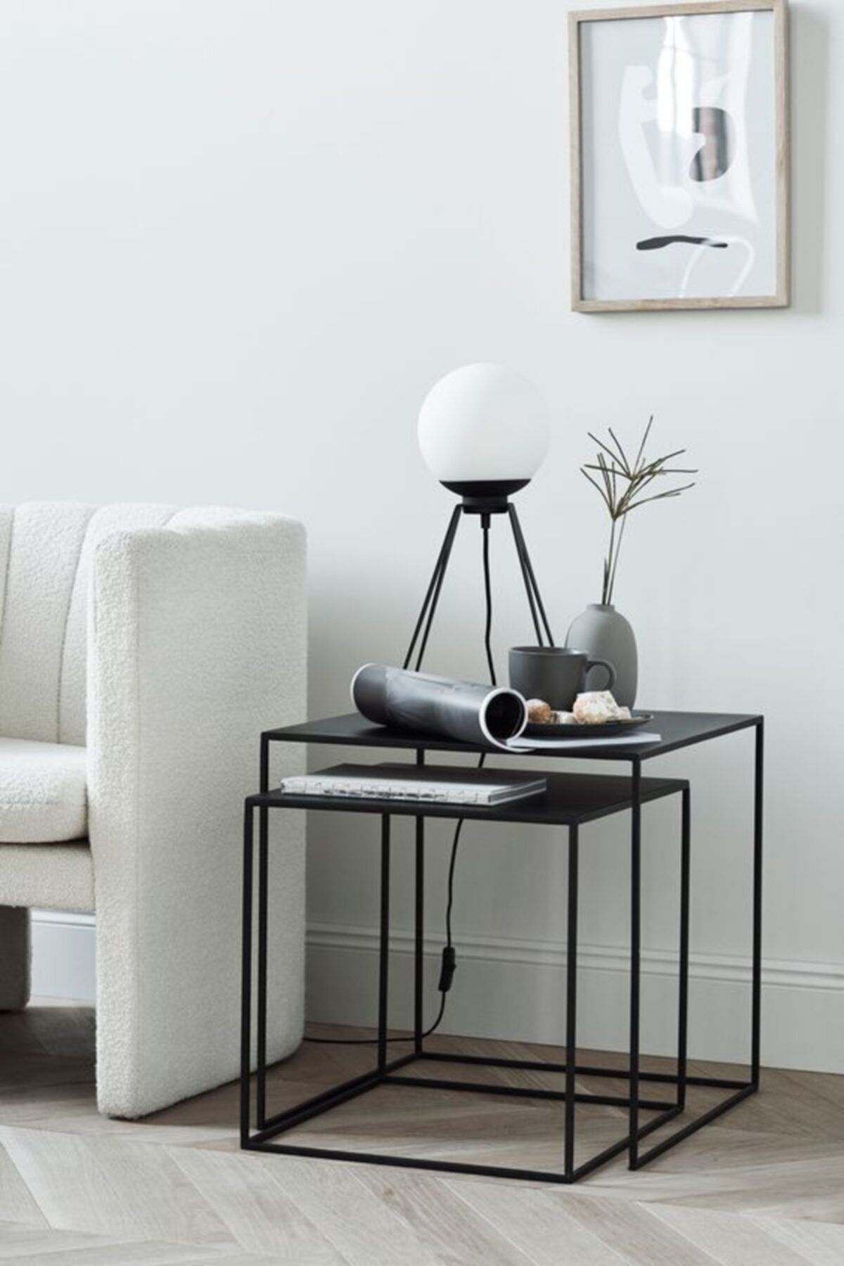 Aysin Design Karoz 2'li Zigon Sehpa Takımı 50x50
