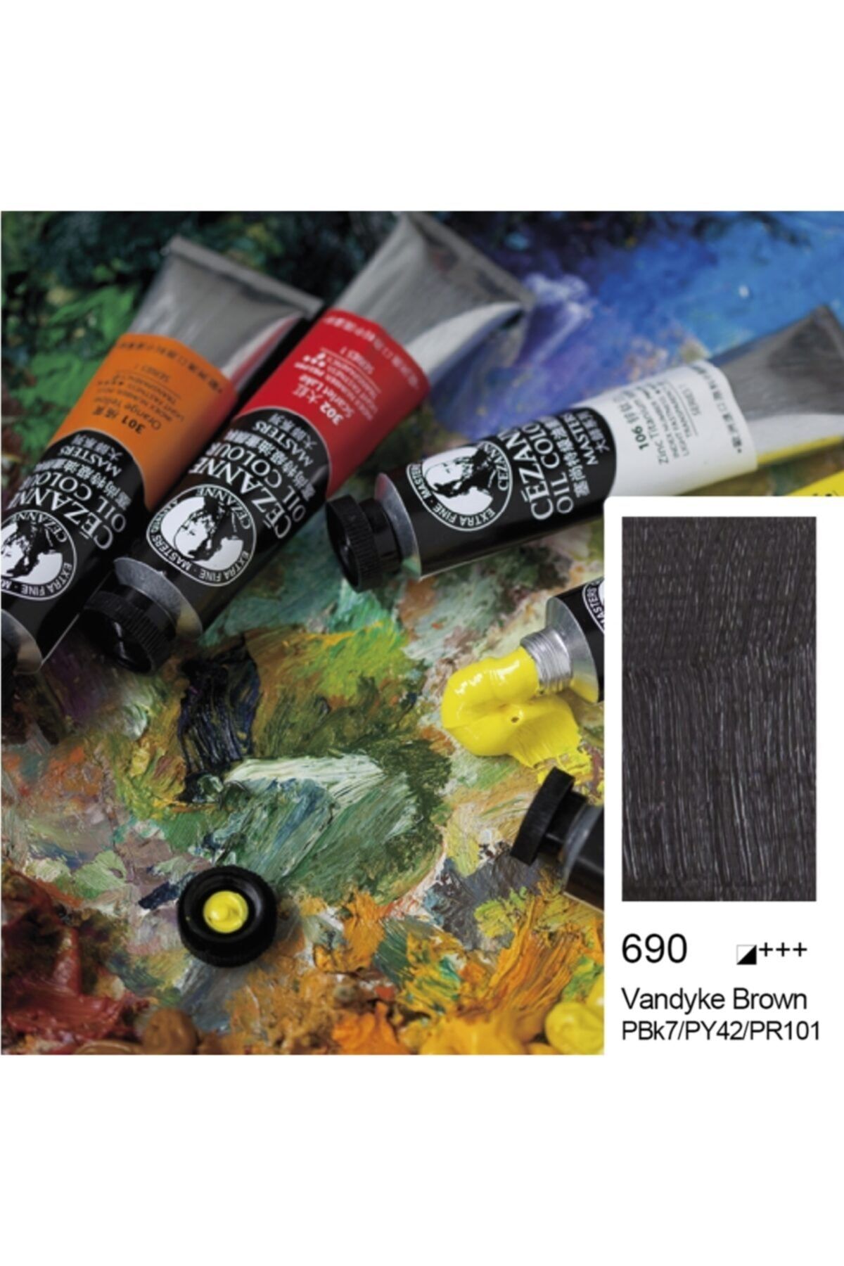 Bigpoint Cezanne Extra Fine Yağlı Boya 45 Ml Vandyke Brown 690 6'lı Kutu