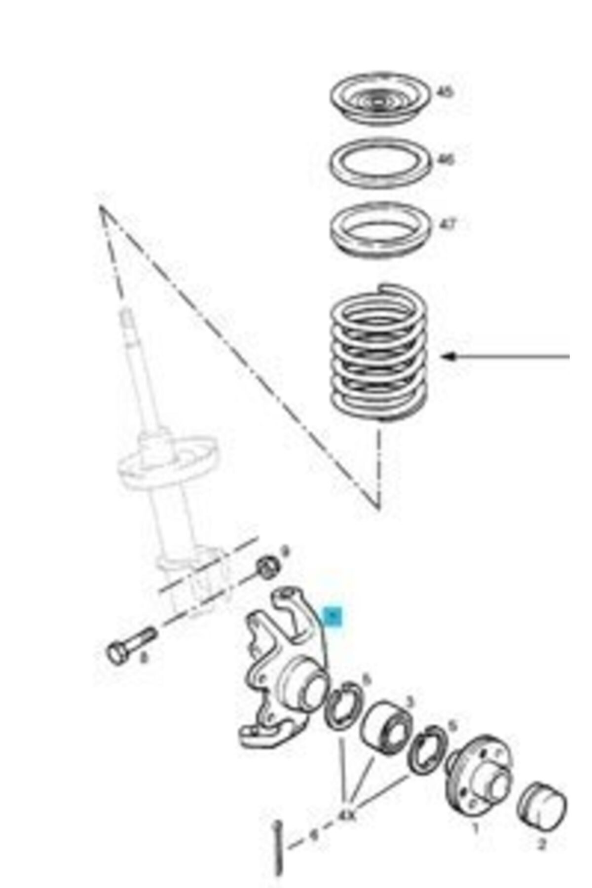 Bosch Opel Corsa B Aks Taşıyıcısı Sağ 97 Model Sonrası Mette Mtd-683d1138