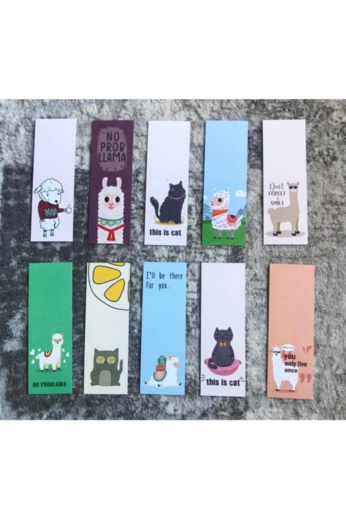 Paytak Moda Hayvan Koyun Lama Kedi Kitap Ayraç Set Pytkayr30