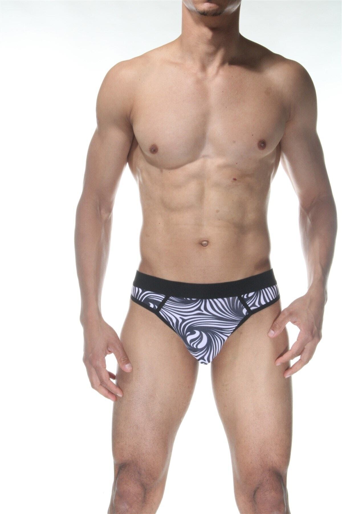 ÇAĞLAR BUTİK Zebra Desenli Erkek Tangası (dm102155)