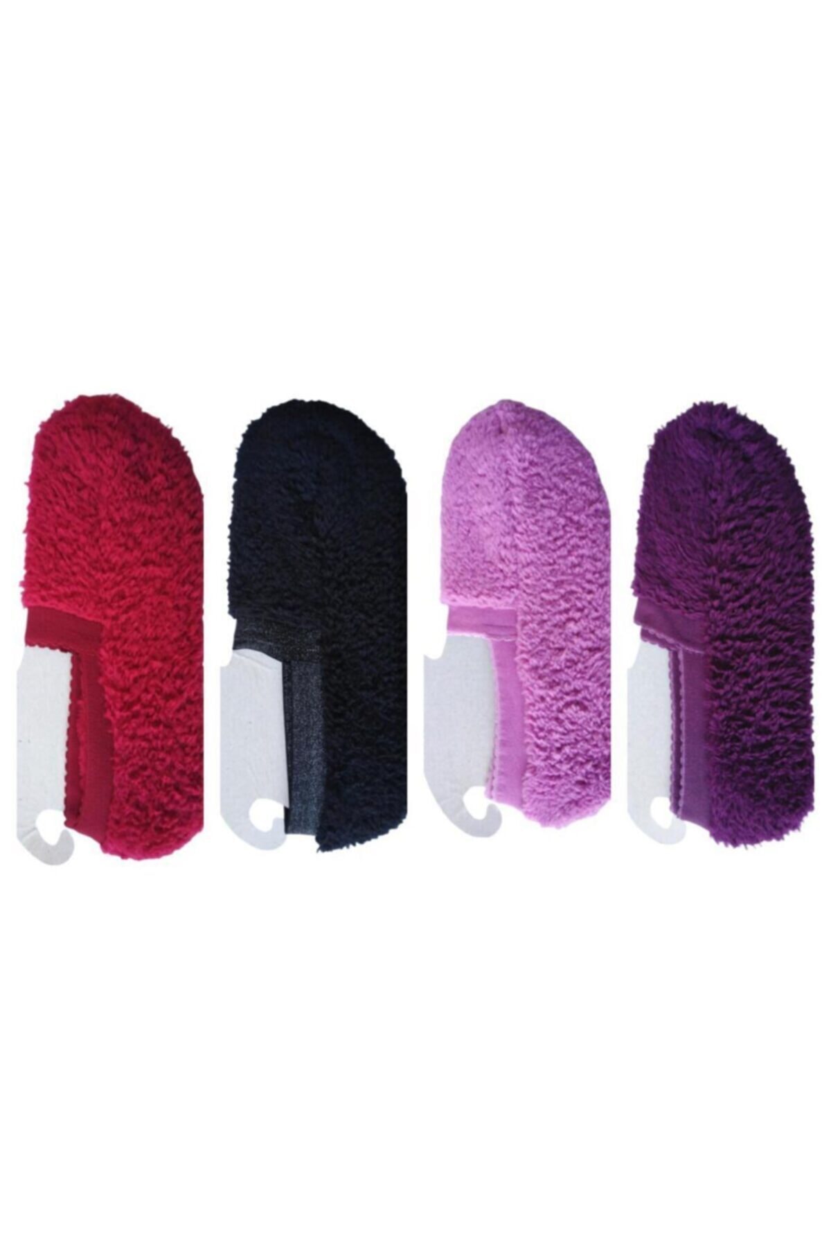 besa dünyası Kışlık Yumuşak Peluş Bayan Ev Patiği 36-40 4 Lü Set