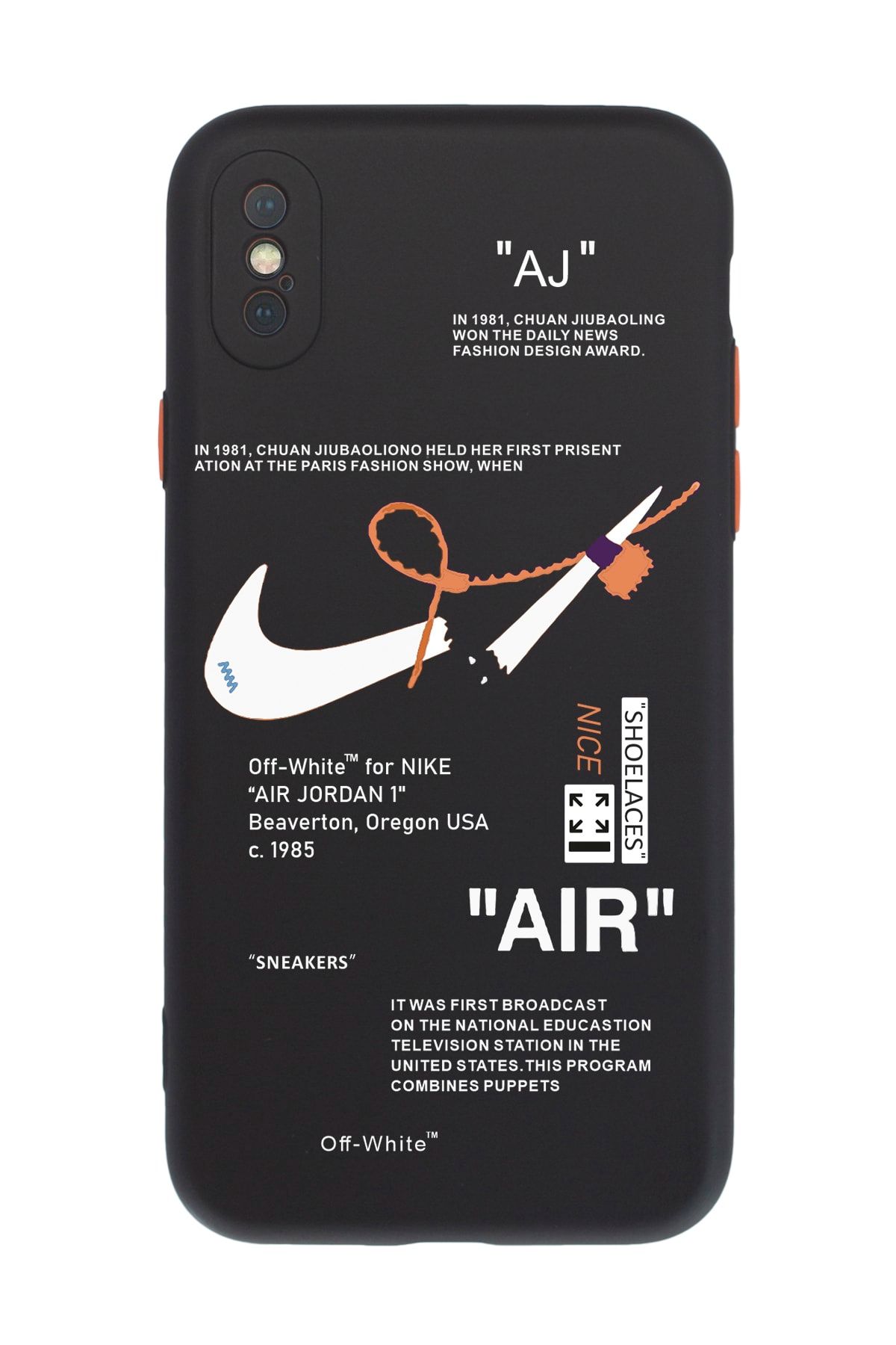 shoptocase Iphone X-xs  Uyumlu Lens Korumalı Lansman Air Desenli Telefon Kılıfı