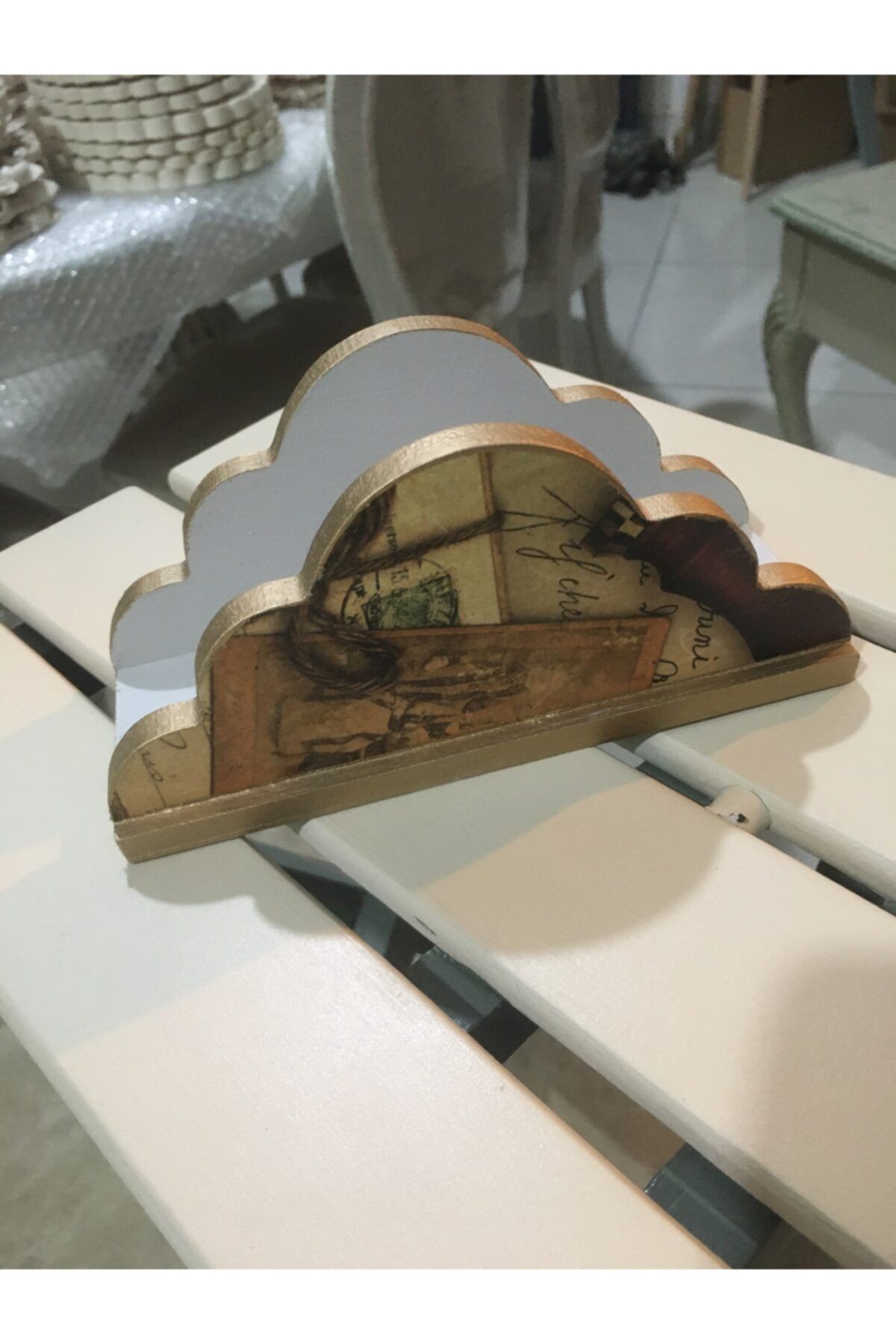 Caba Vintage Studio Desenli Şık Peçetelik