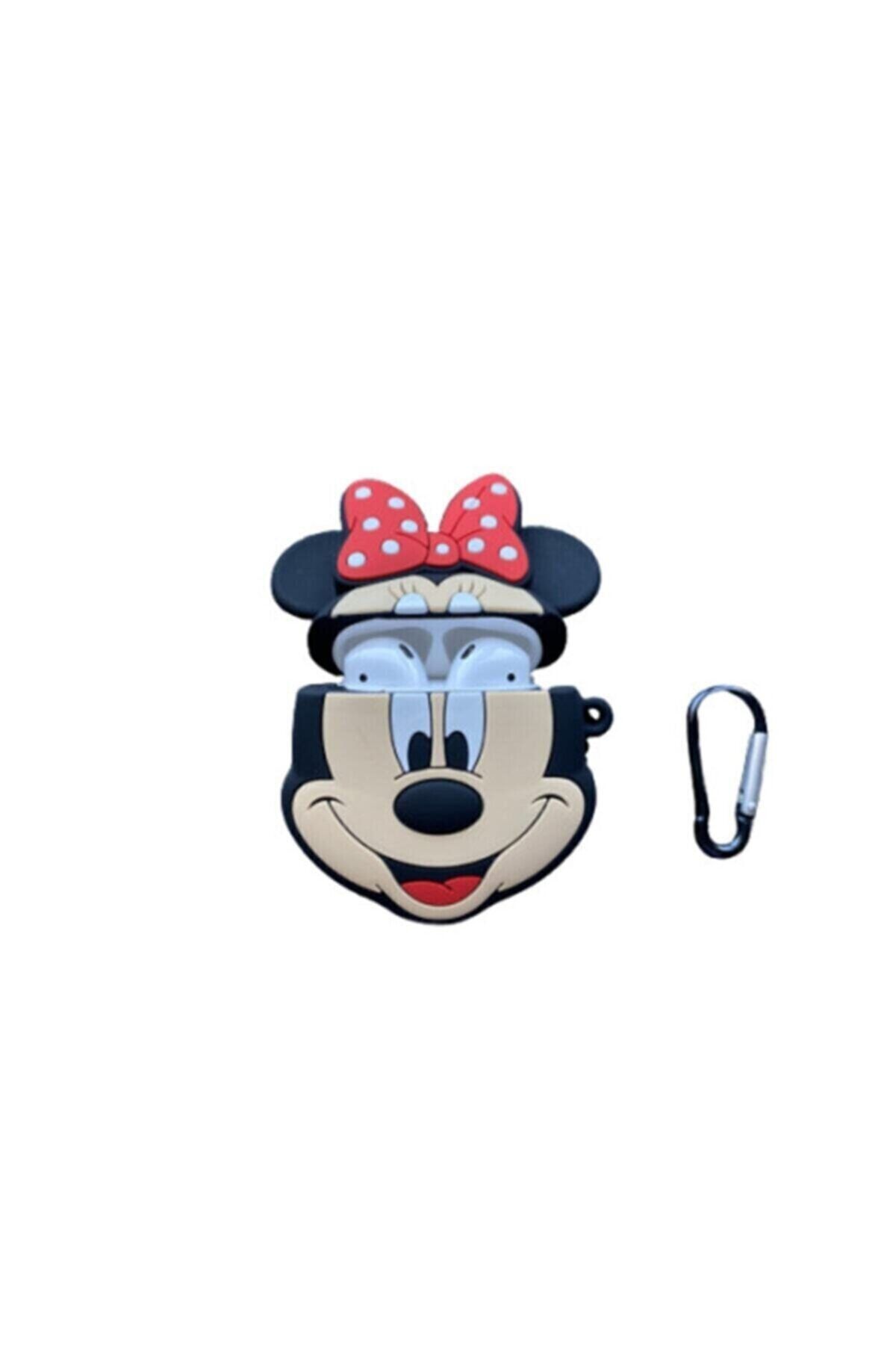 BUL AKSESUAR Airpods Pro Uyumlu Silikon Mickey Mouse Sekilli Kılıf