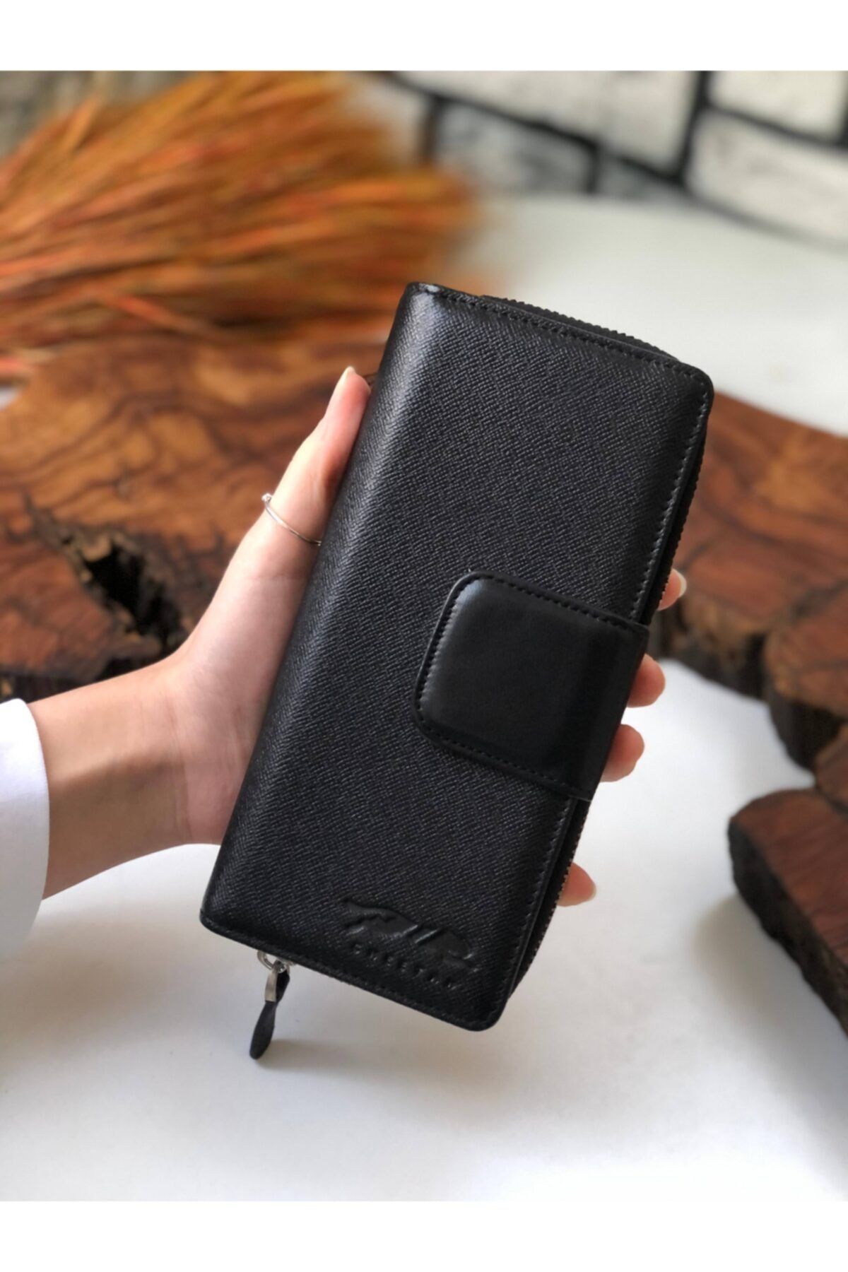 cheetah quality Hakiki Deri Kadın Cüzdan Tasarım Telefon Bölmeli