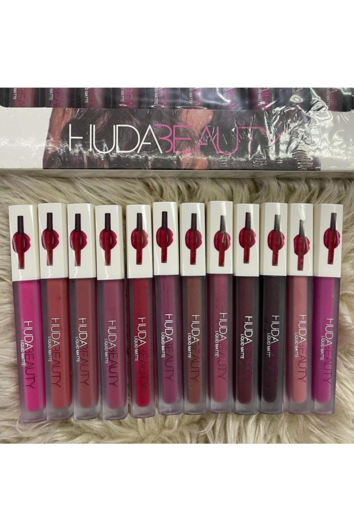 luzvalentex Huda 12 Li Likit Ruj Set