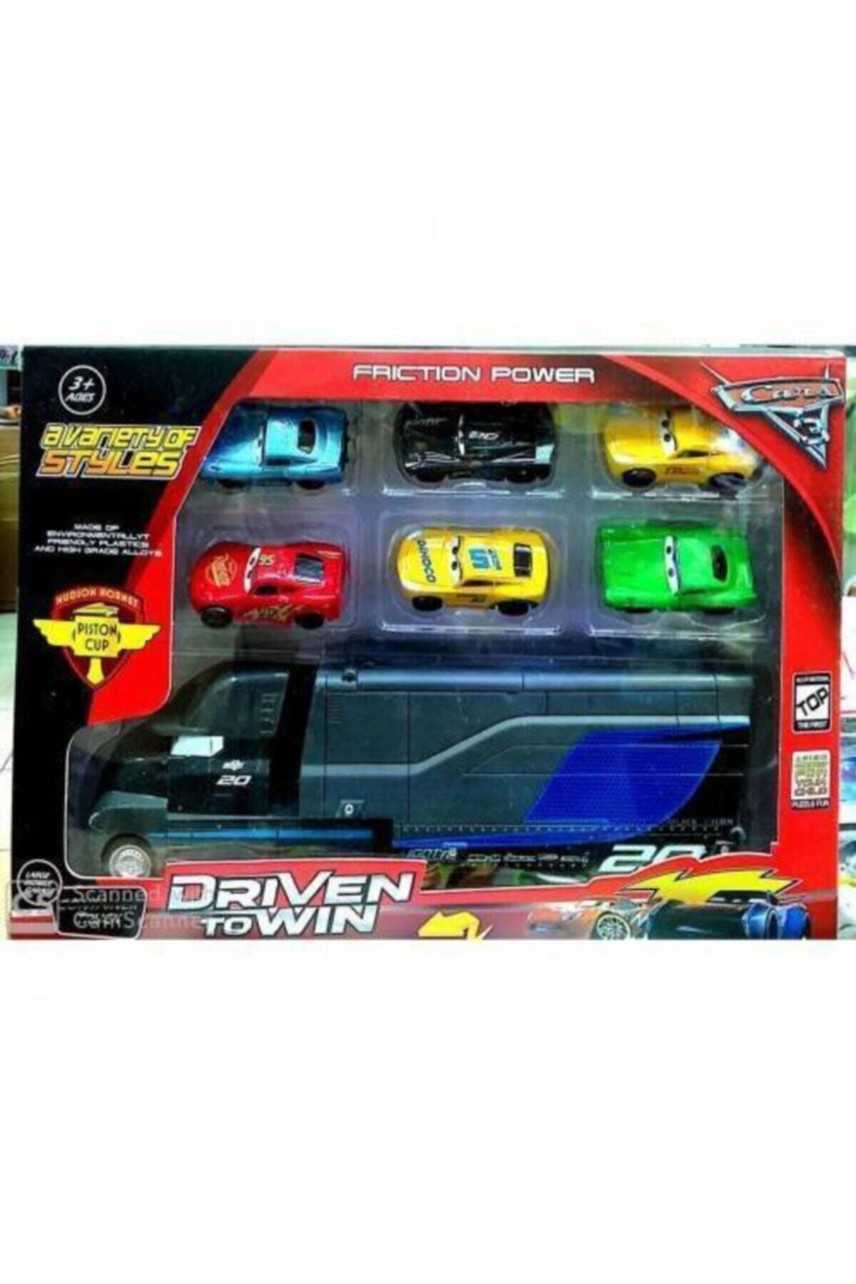 SUDEN Mavi Jackson Storm Tır Şimşek Ve Mcqueen Metal Arabalar